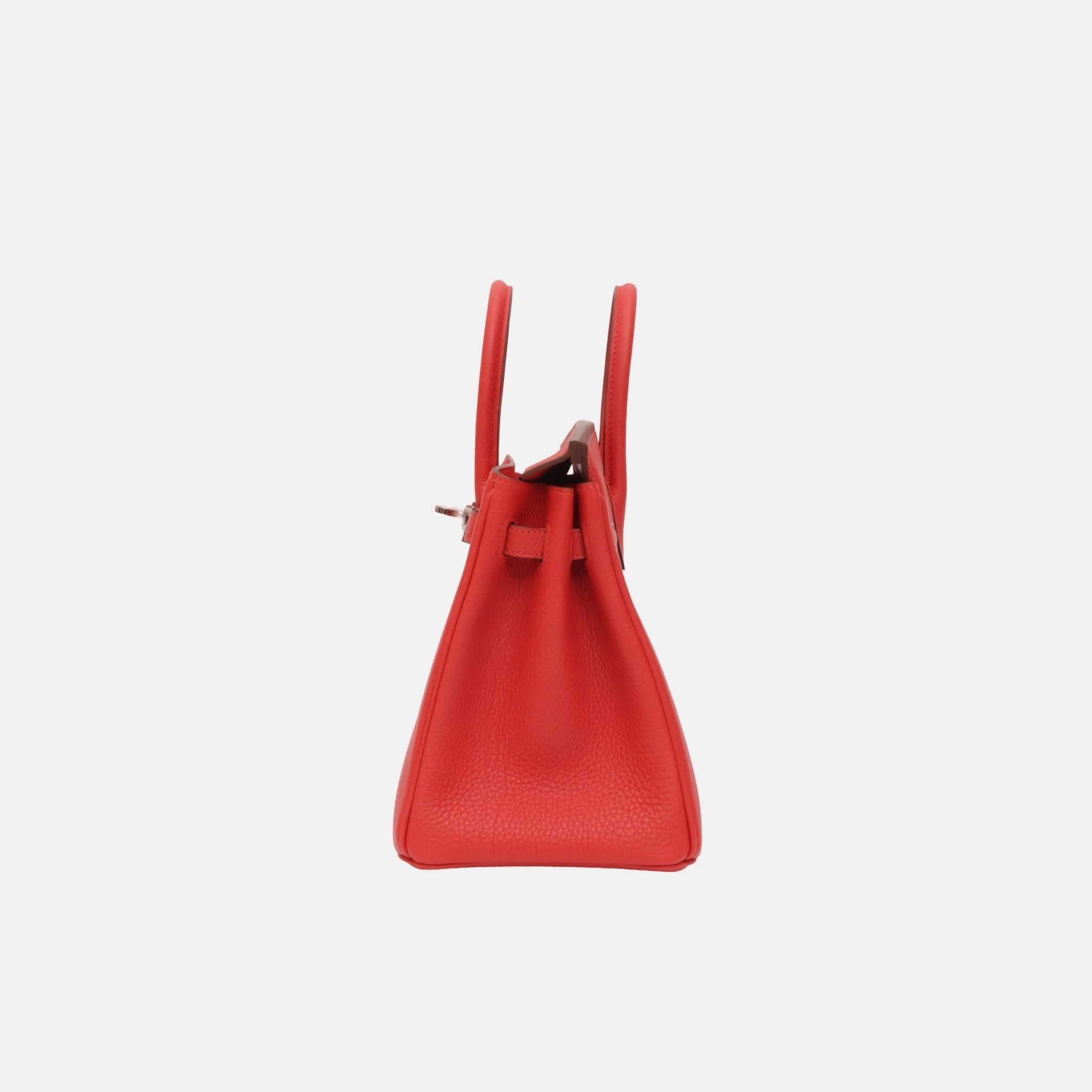 Hermes Birkin 25 Rouge Radieux Togo PHW, Side