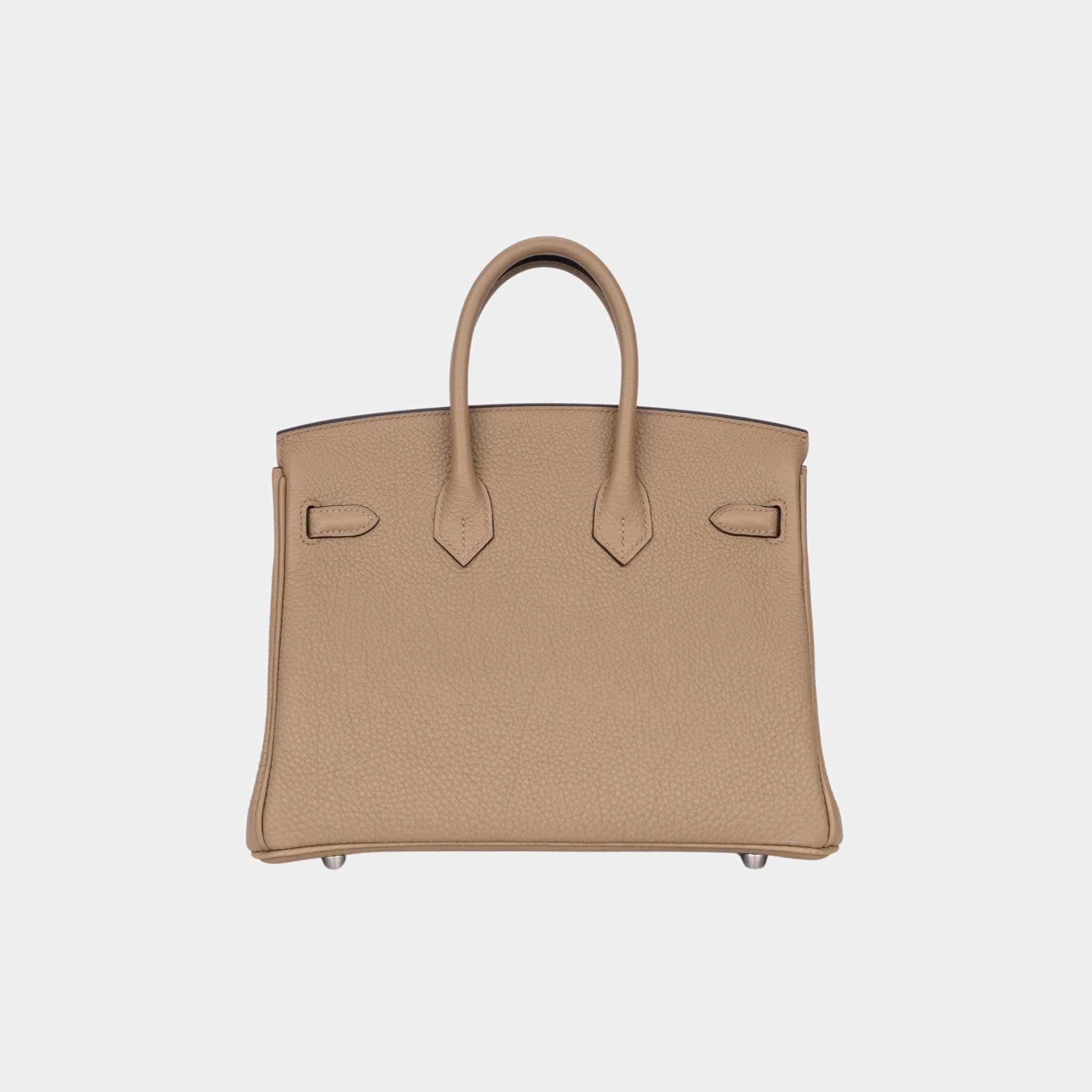 Hermes Birkin 25 Togo Beige Marfa PHW, Back