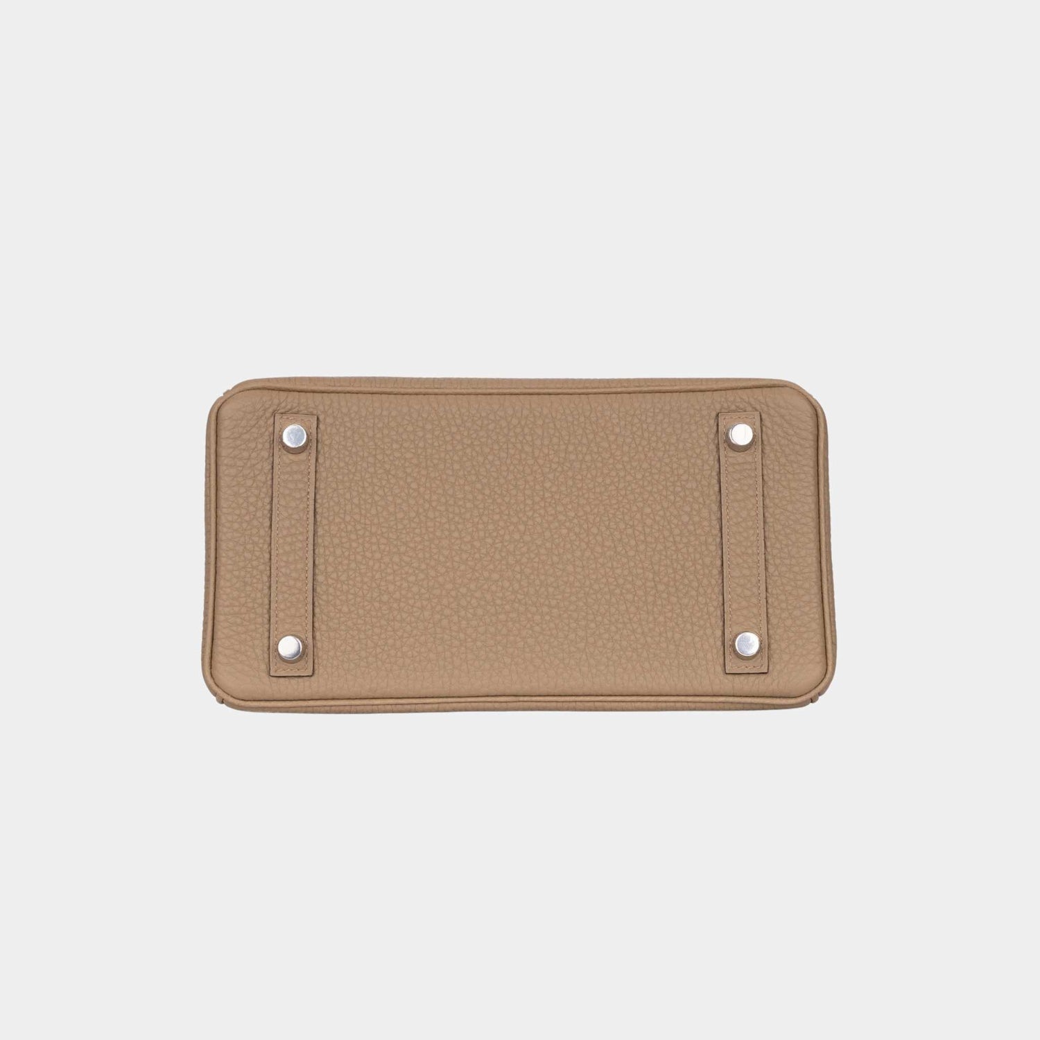 Hermes Birkin 25 Togo Beige Marfa PHW, Bottom