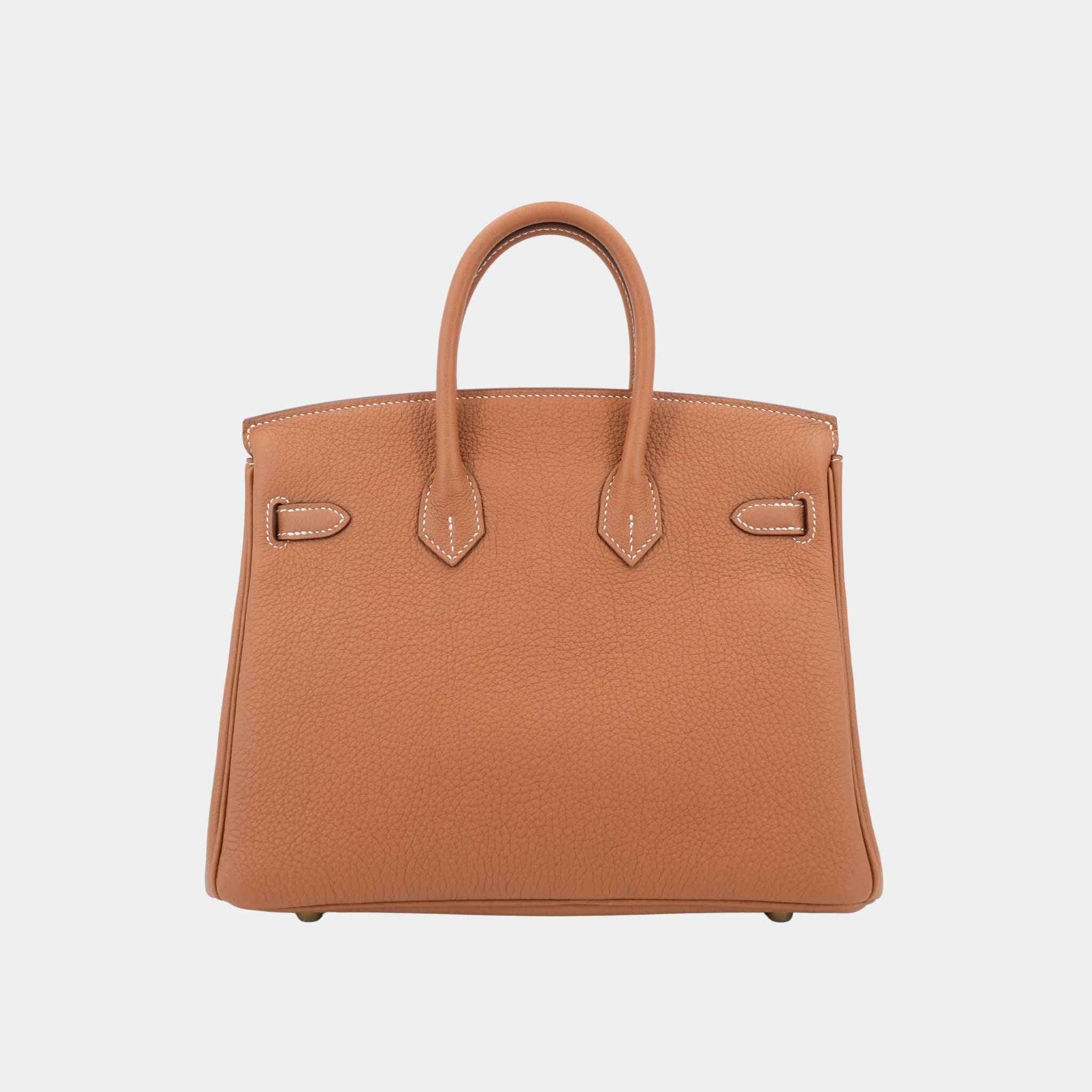 Hermes Birkin 25 Togo Gold GHW, Back
