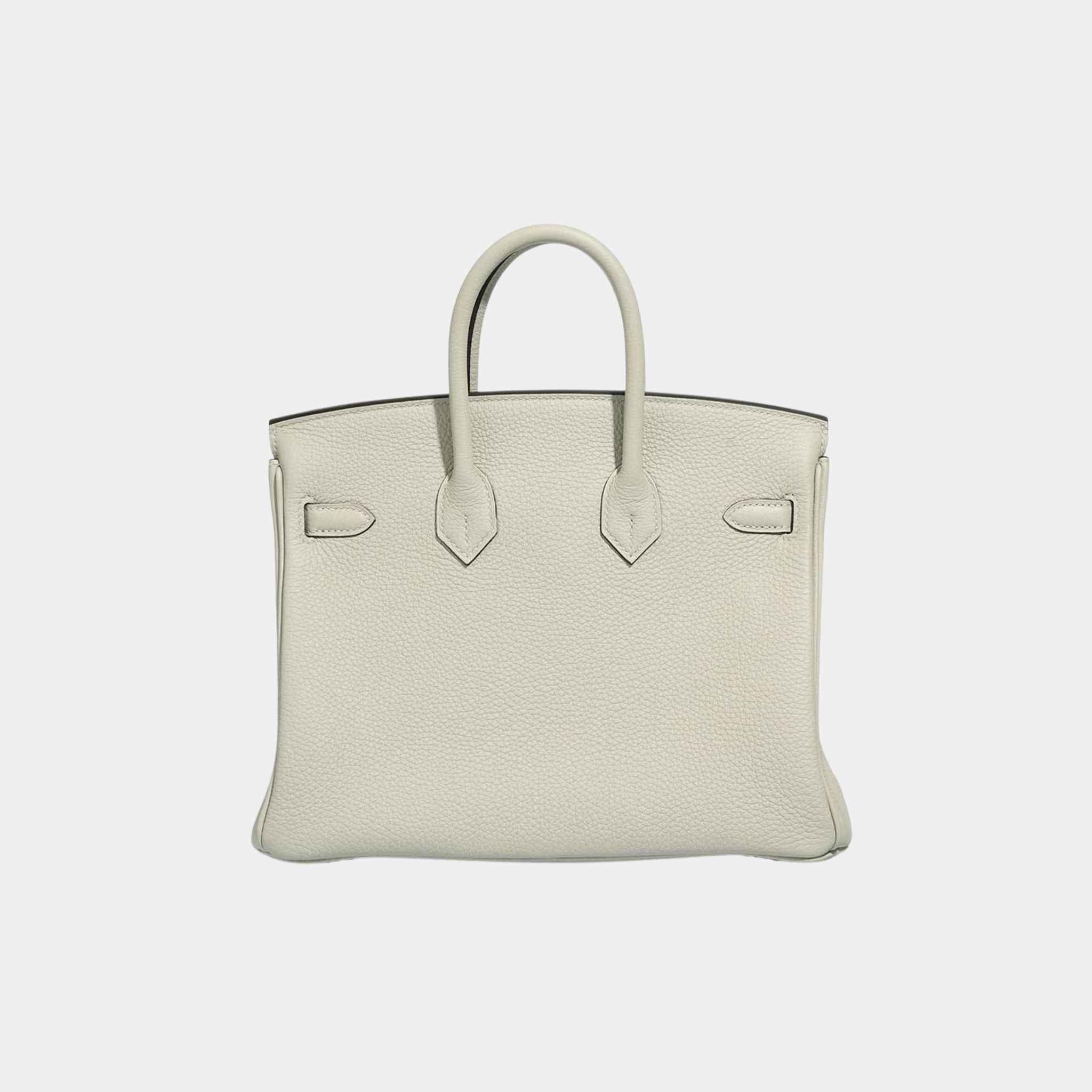 Birkin 25 Togo Gris Neve, Back