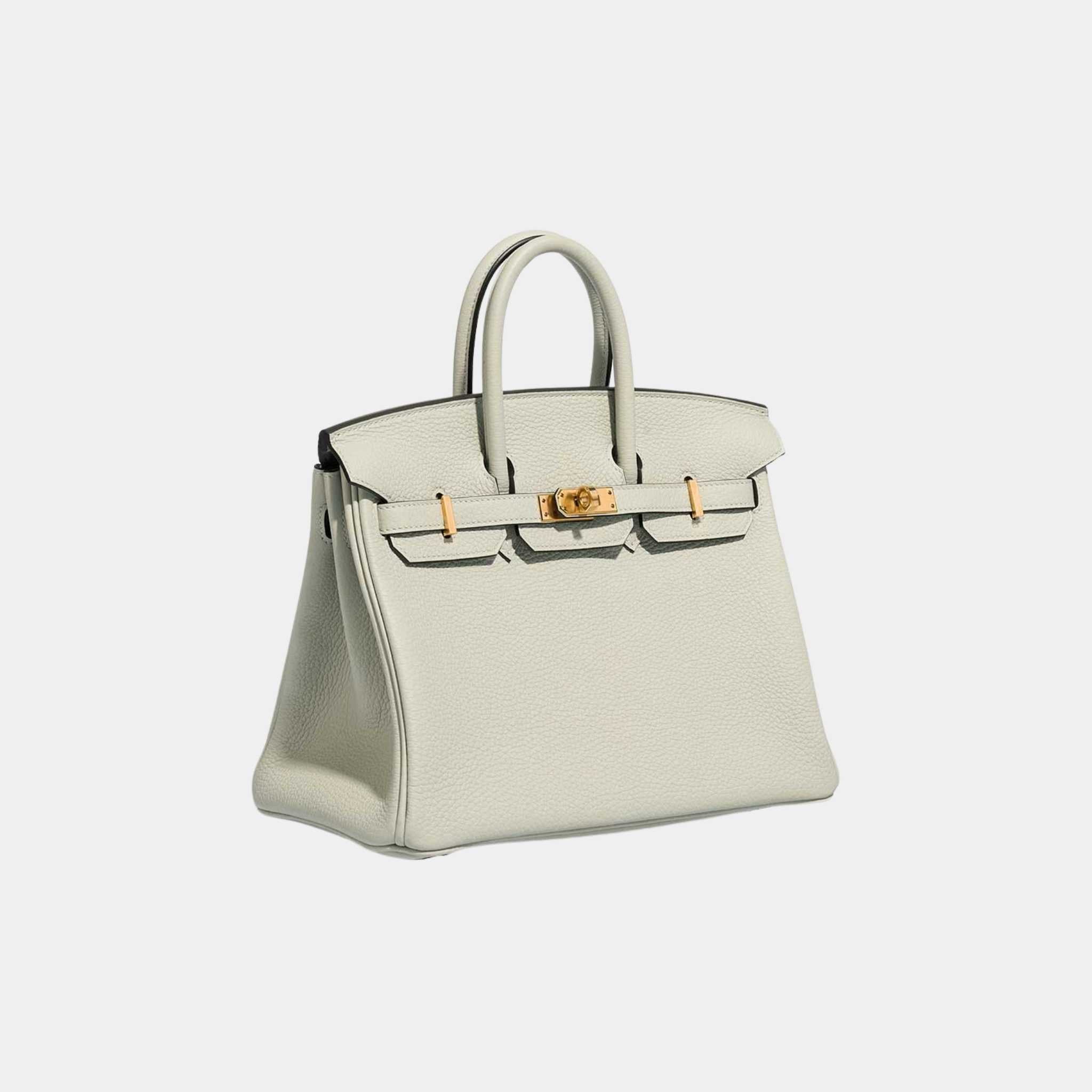 Birkin 25 Togo Gris Neve, Side