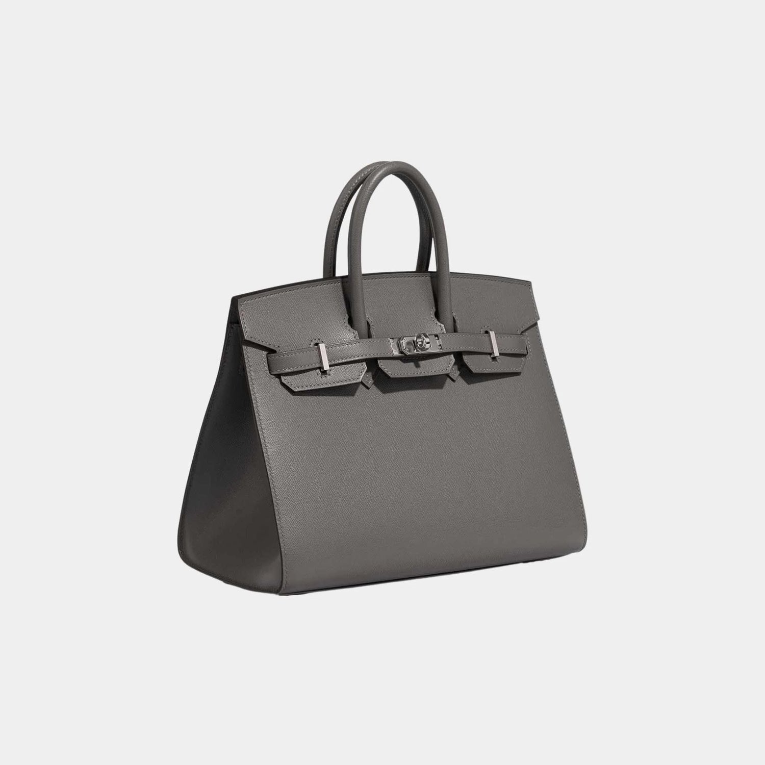 Hermes Birkin 25 Madame Sellier Gris Meyer, Side