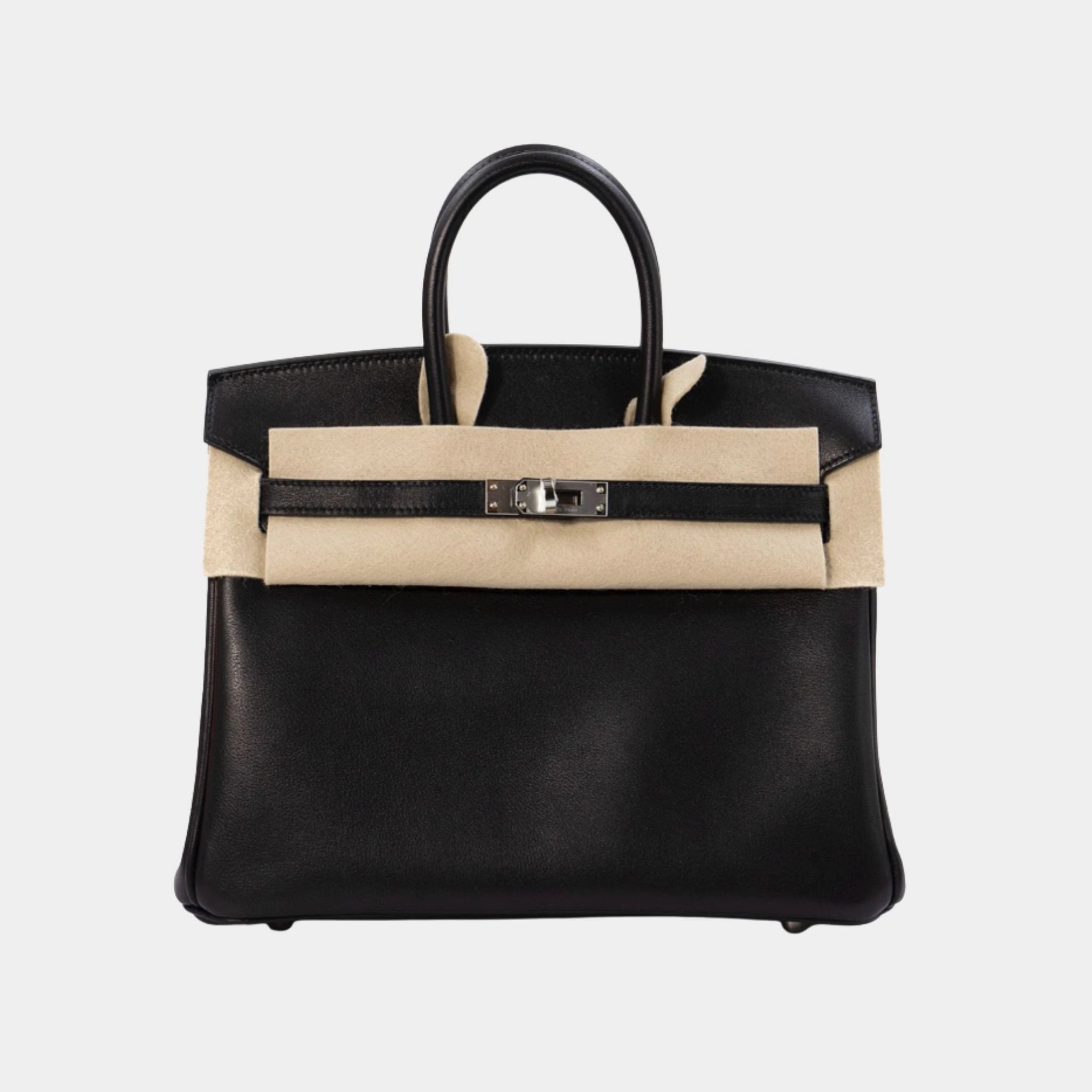 Hermes Birkin 25 Volupto Leather Black