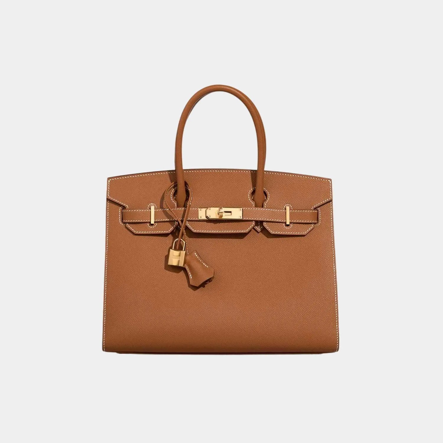 Hermes Birkin 30 Epsom Sellier Gold GHW, Front