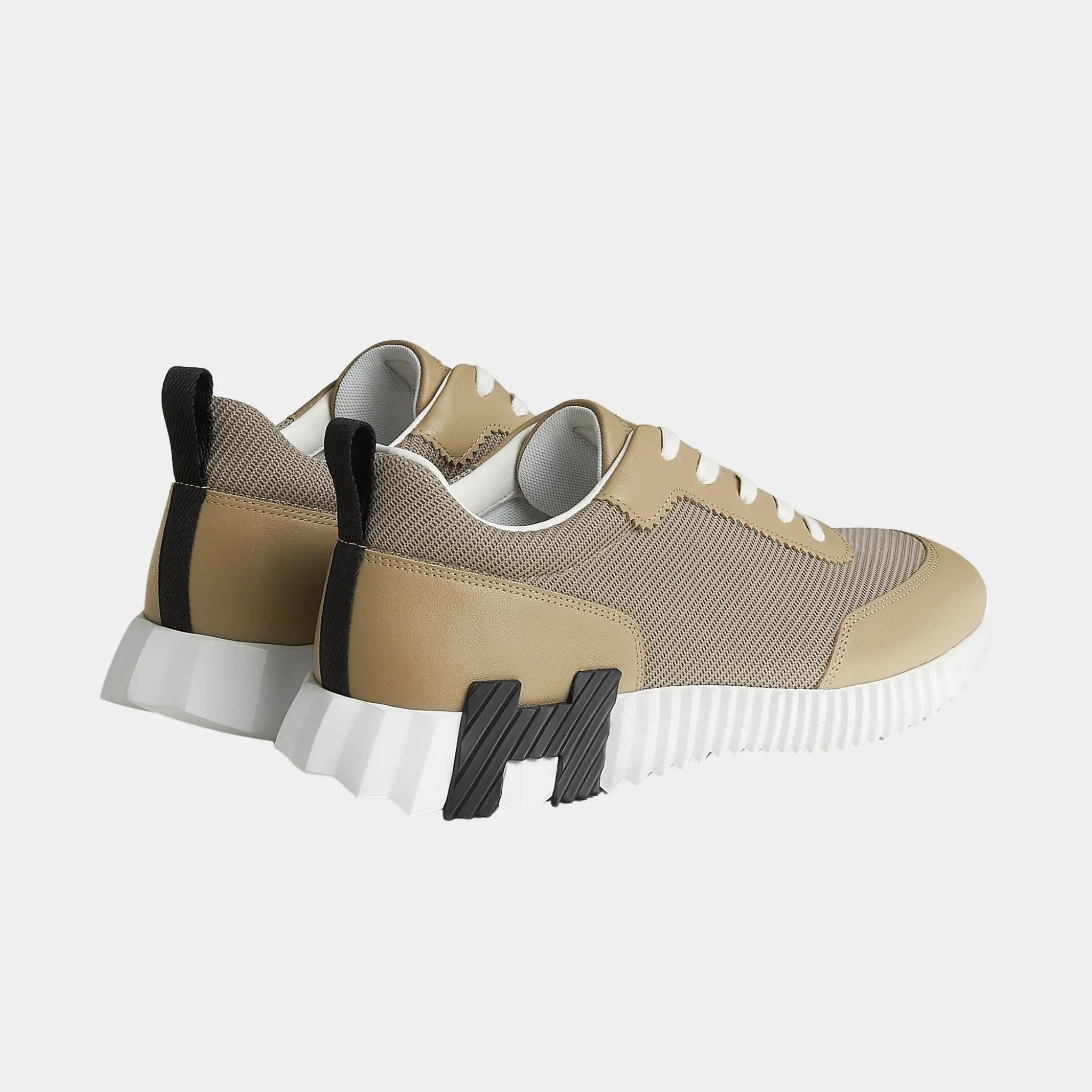 Bouncing Sneakers in Technical Mesh and Sporty Goatskin