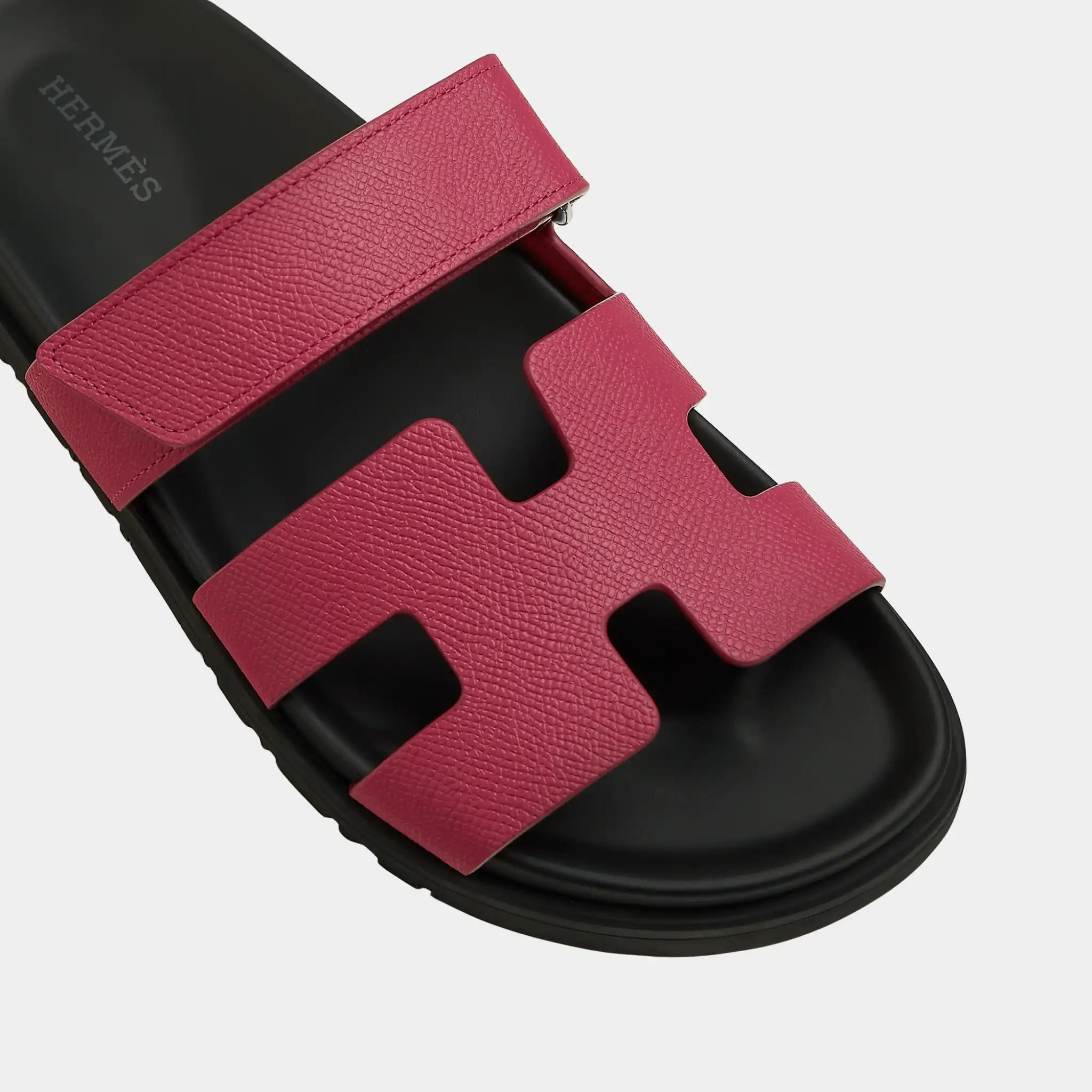 Hermes Chypre Sandal Epsom Women, Rose Magenta, Top