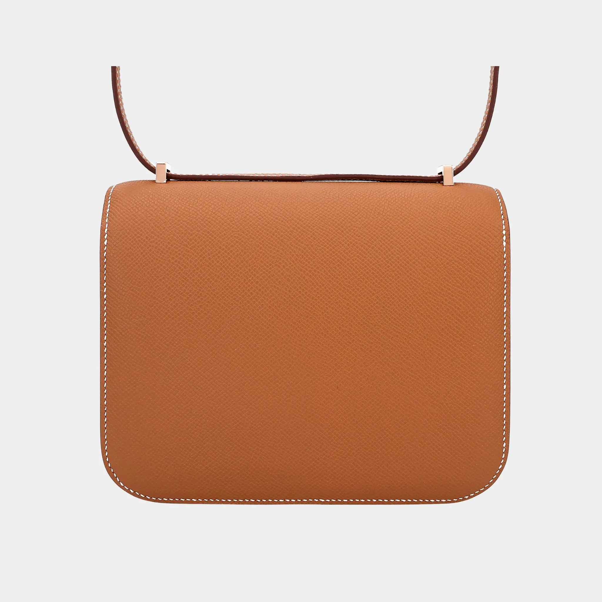 Hermes Constance Mini Epsom Gold RGHW, Back