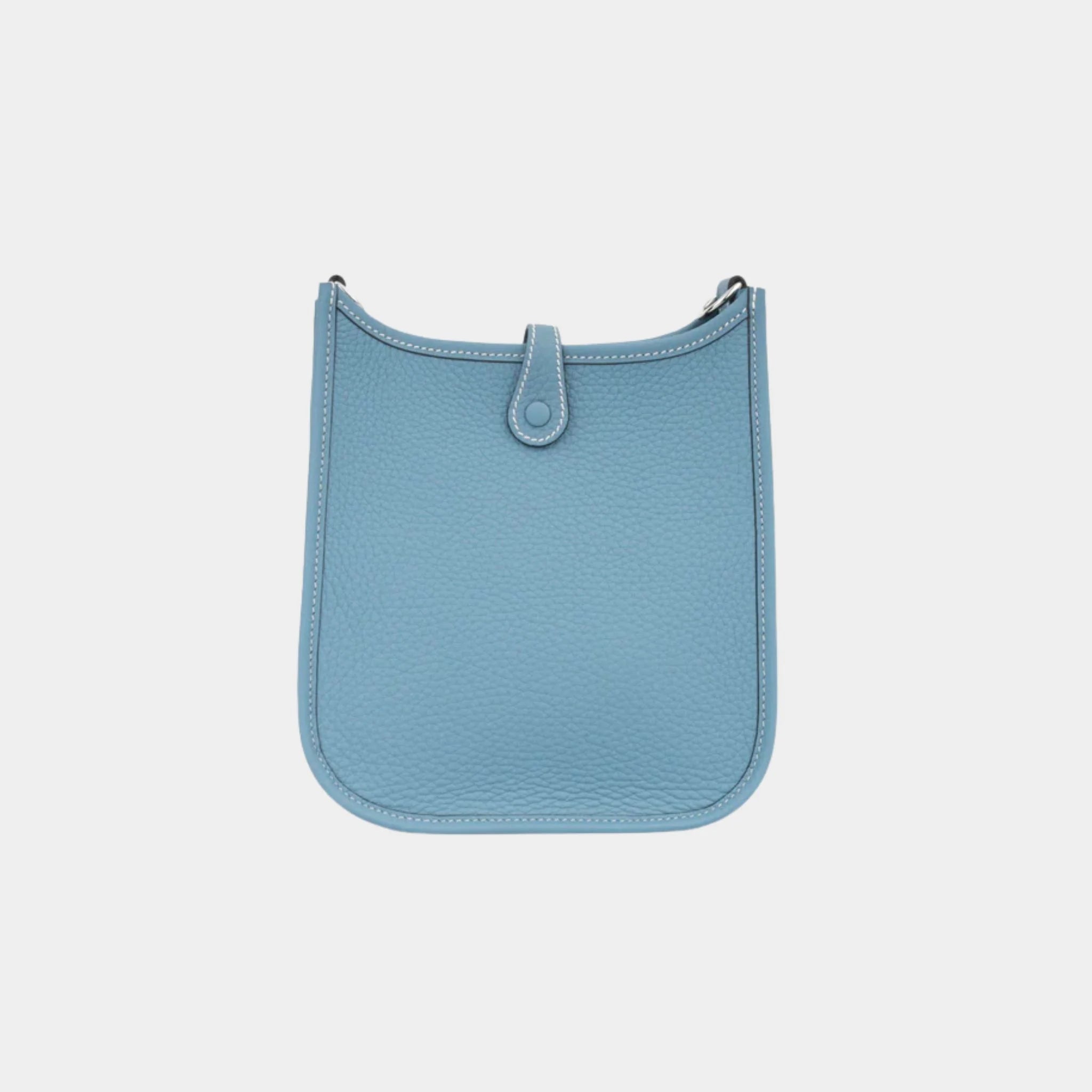 Hermes Evelyne 16 Clemence Bleu Jean PHW, Back