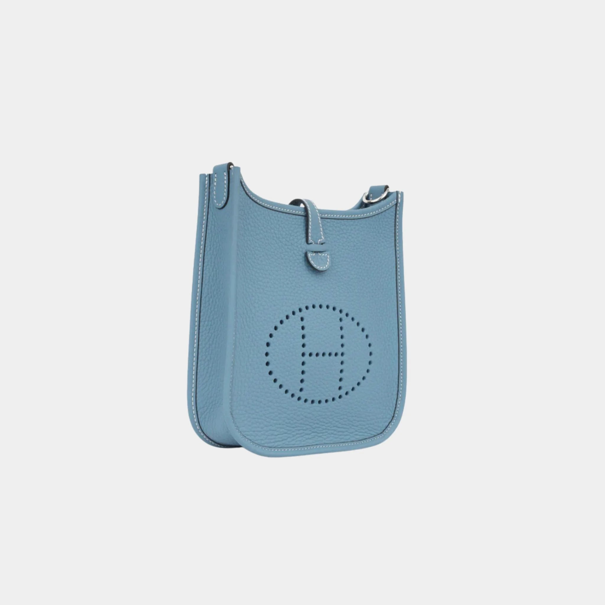 Hermes Evelyne 16 Clemence Bleu Jean PHW, Side