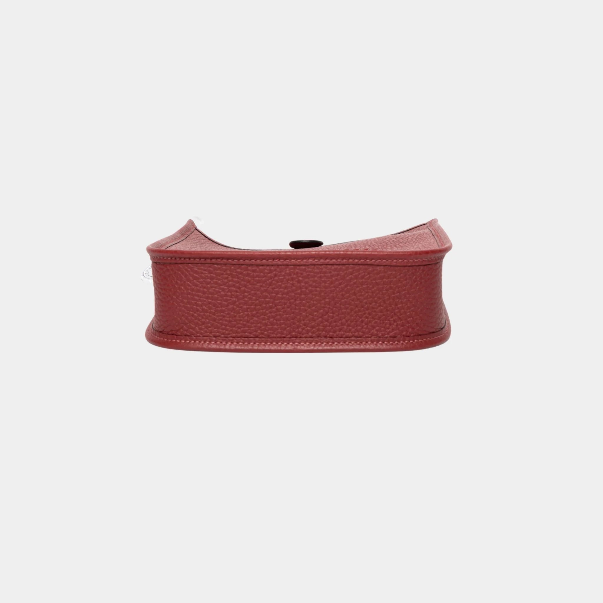 Hermes Evelyne 16 Clemence Rouge Grenat PHW, Bottom
