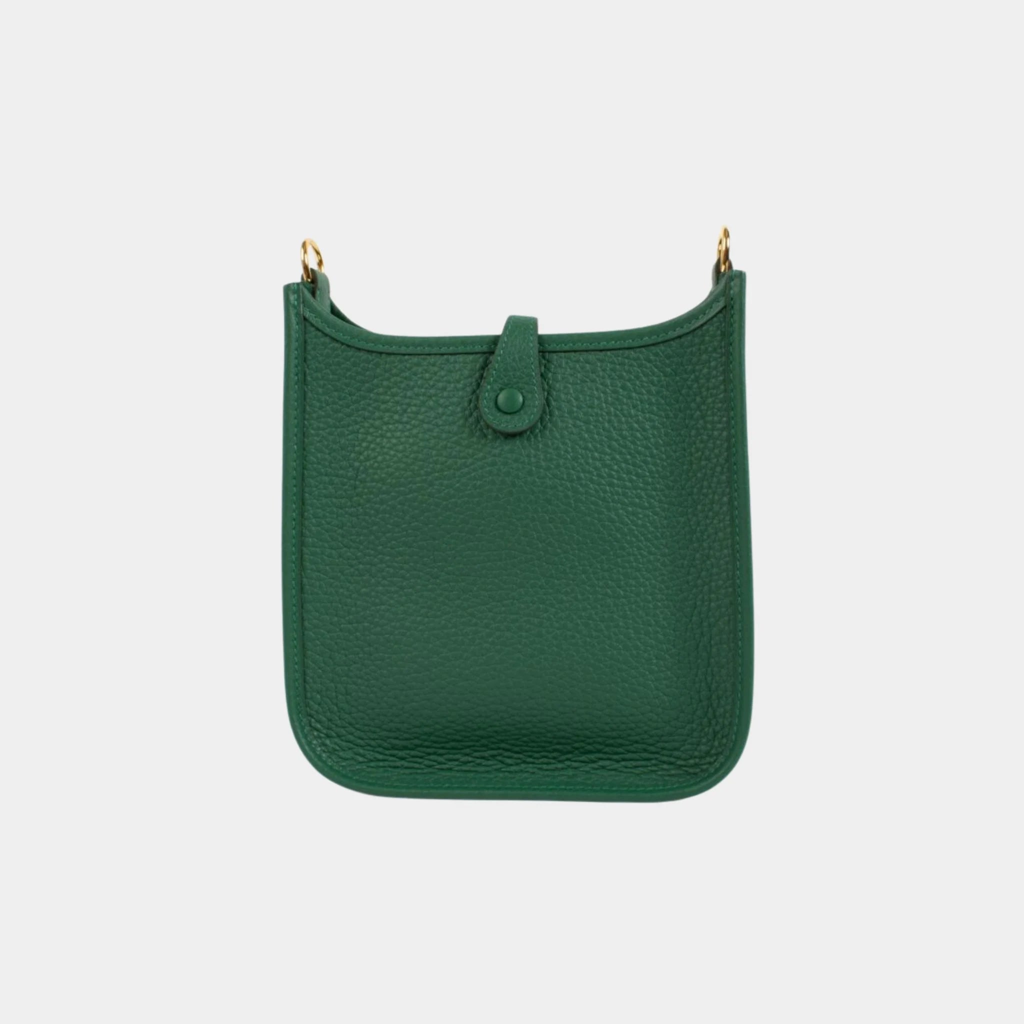 Hermes Evelyne 16 Clemence Vert Moyen GHW, Front