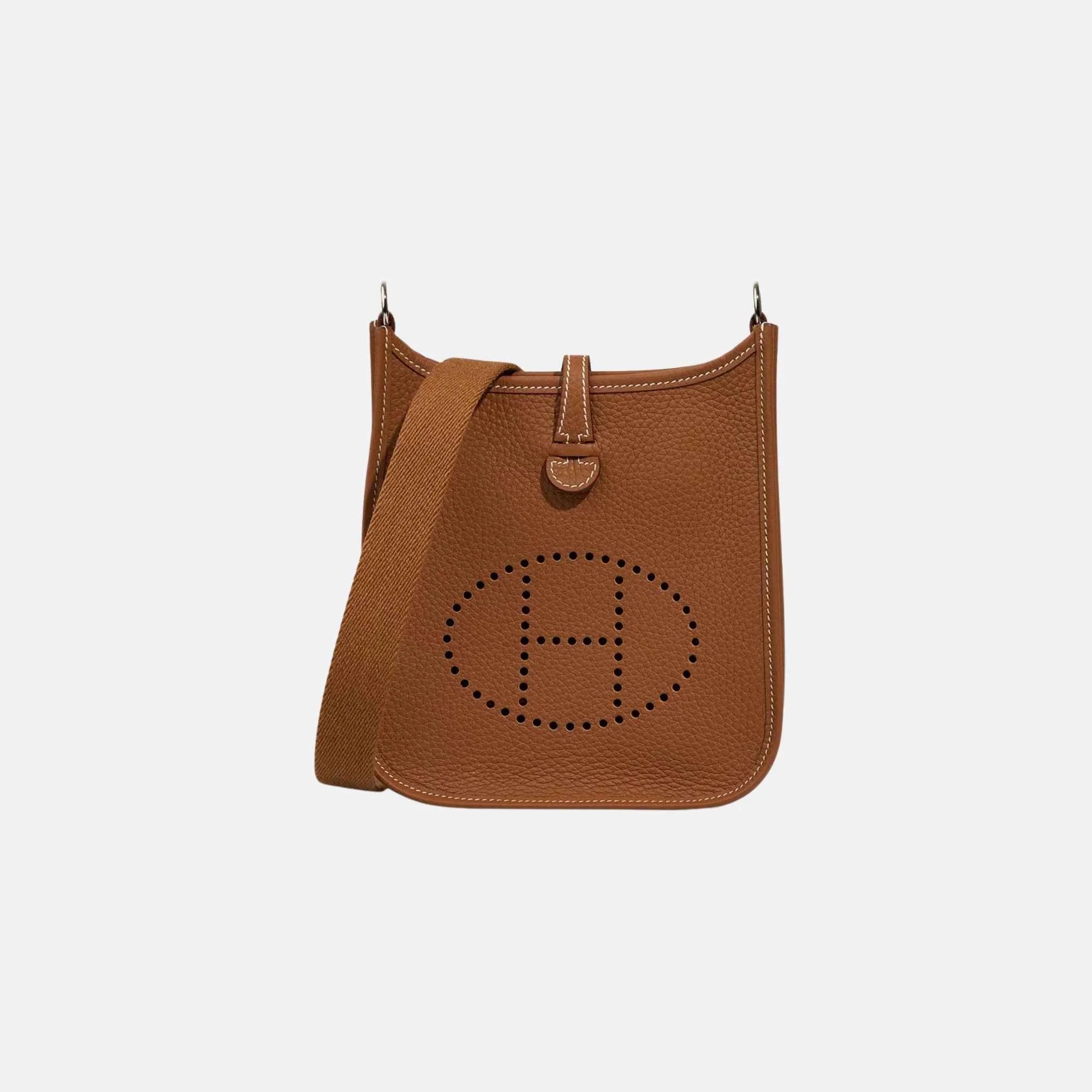 Hermes Evelyne 16 Gold Clemence PHW, Front