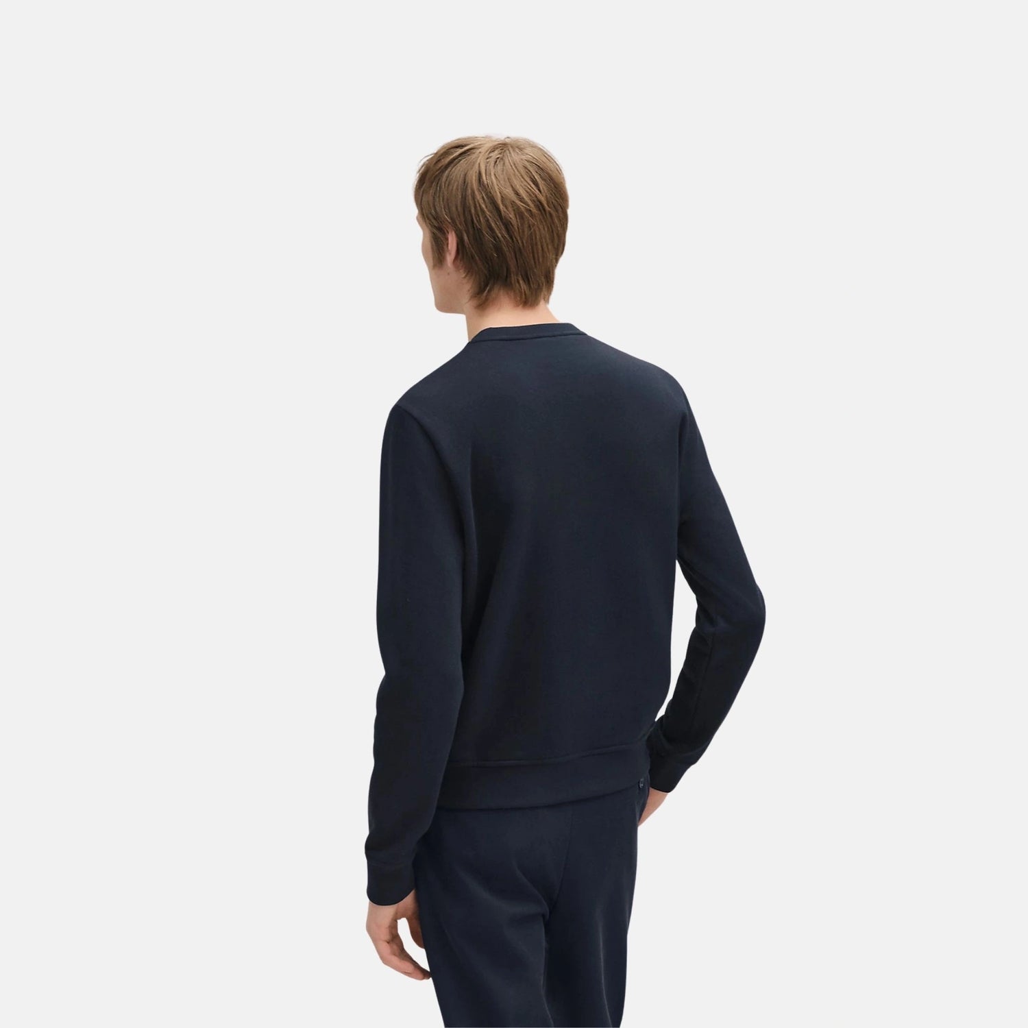 Hermes Ex-Libris Crewneck Sweater, Marine, Back