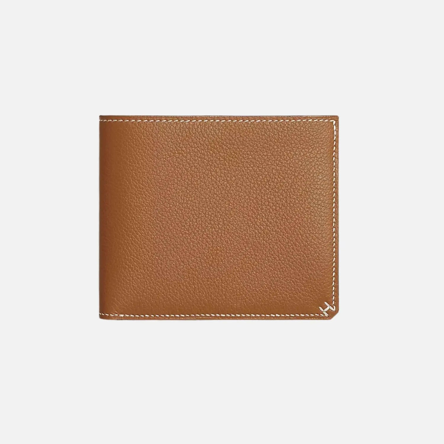 H Sellier Compact Wallet Evercolor Calfskin, Gold