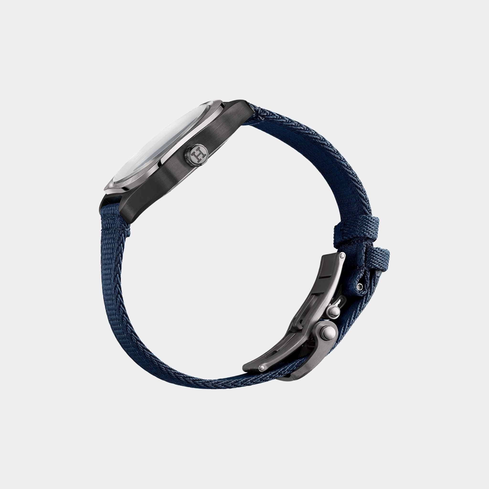 Hermes H08 Watch In Matte Black Satin-Finished Titanium, Side