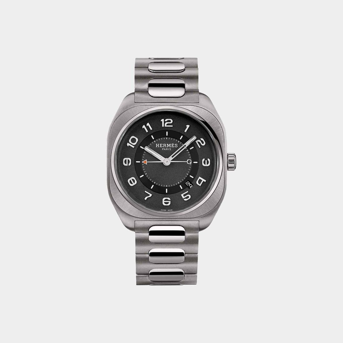 Hermes H08 Watch With Titanium Bracelet, Front