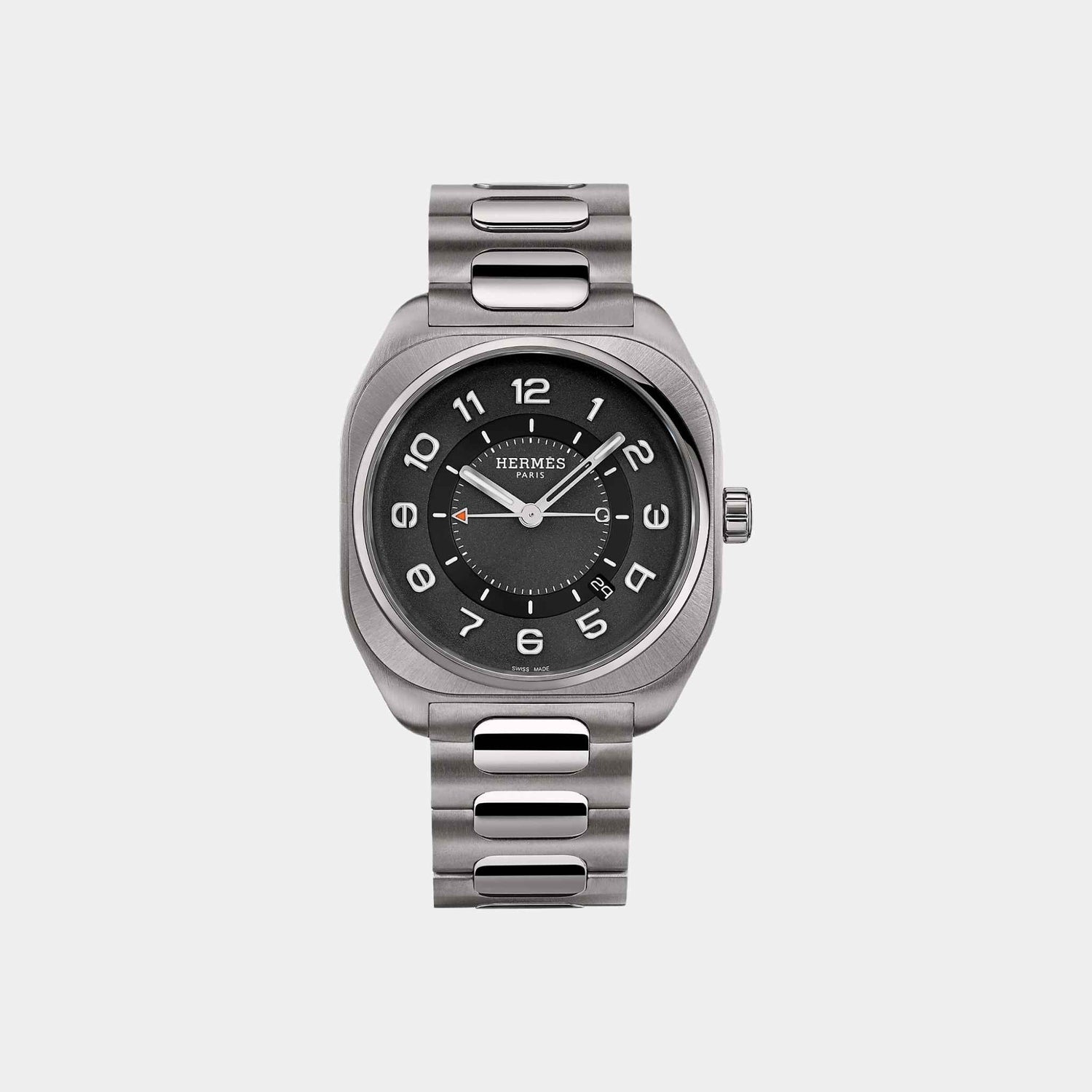 Hermes H08 Watch With Titanium Bracelet, Front