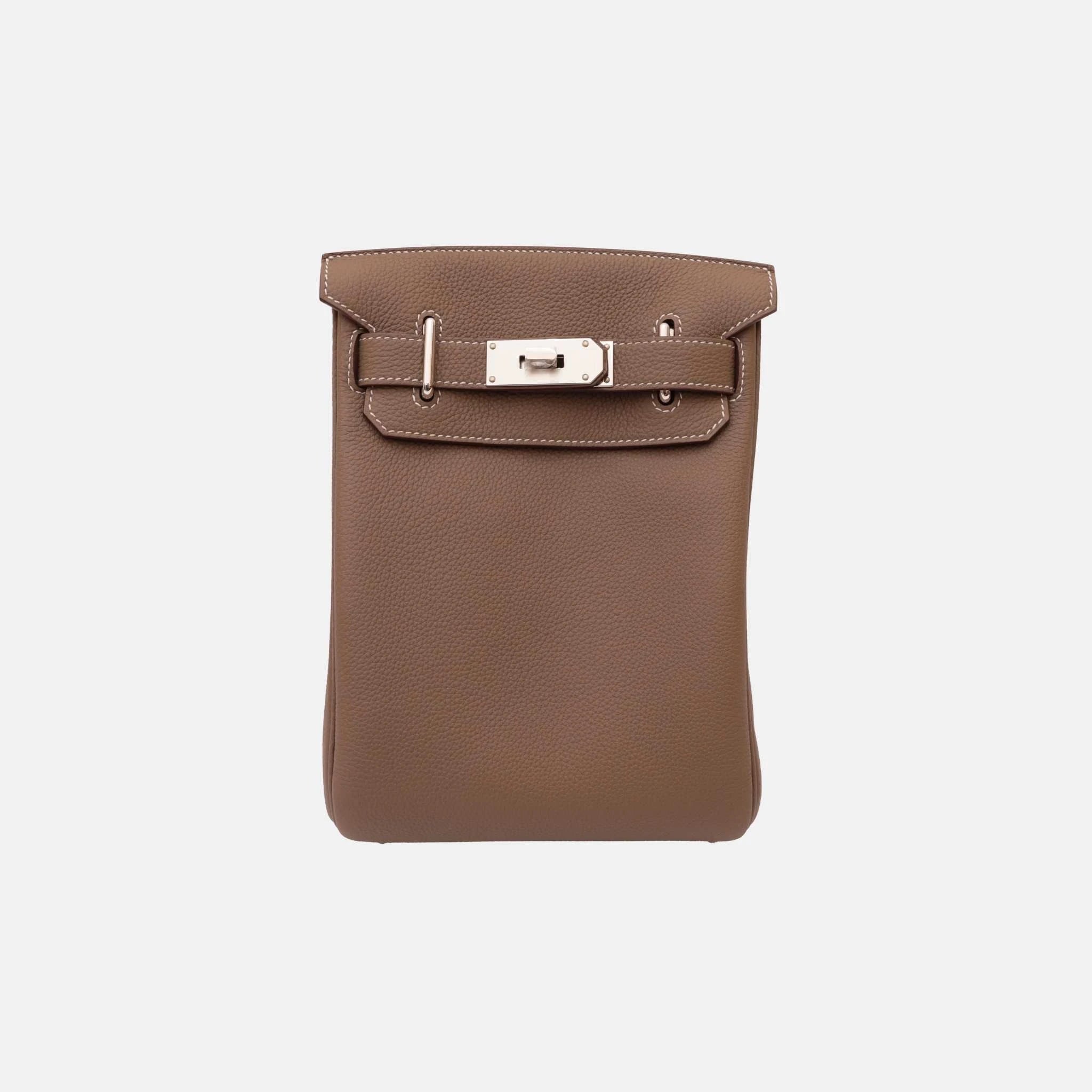 Hermes HAC A Dos PM Etoupe Togo PHW, Front