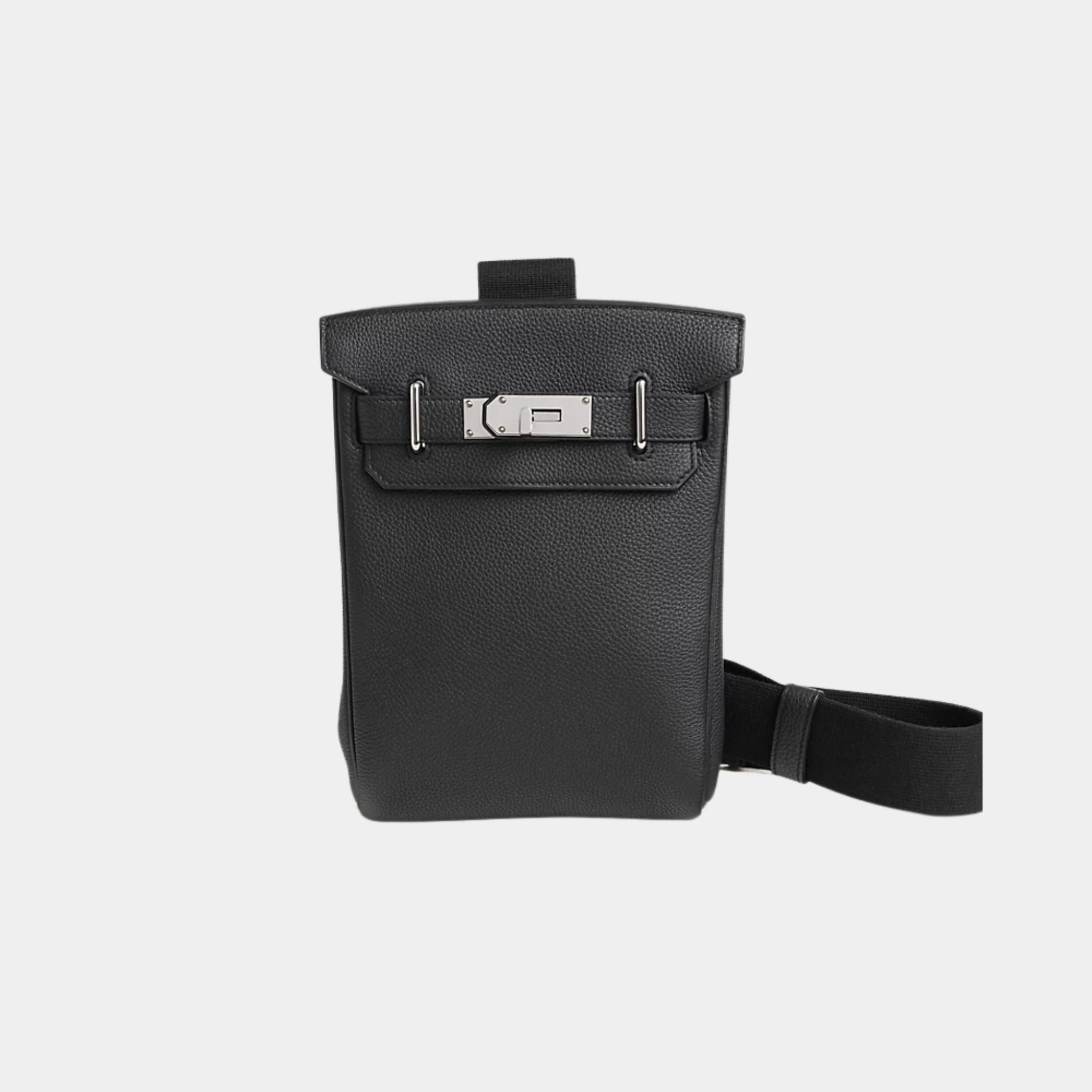 Hermes Hac a Dos PM Togo Plomb PHW, Front