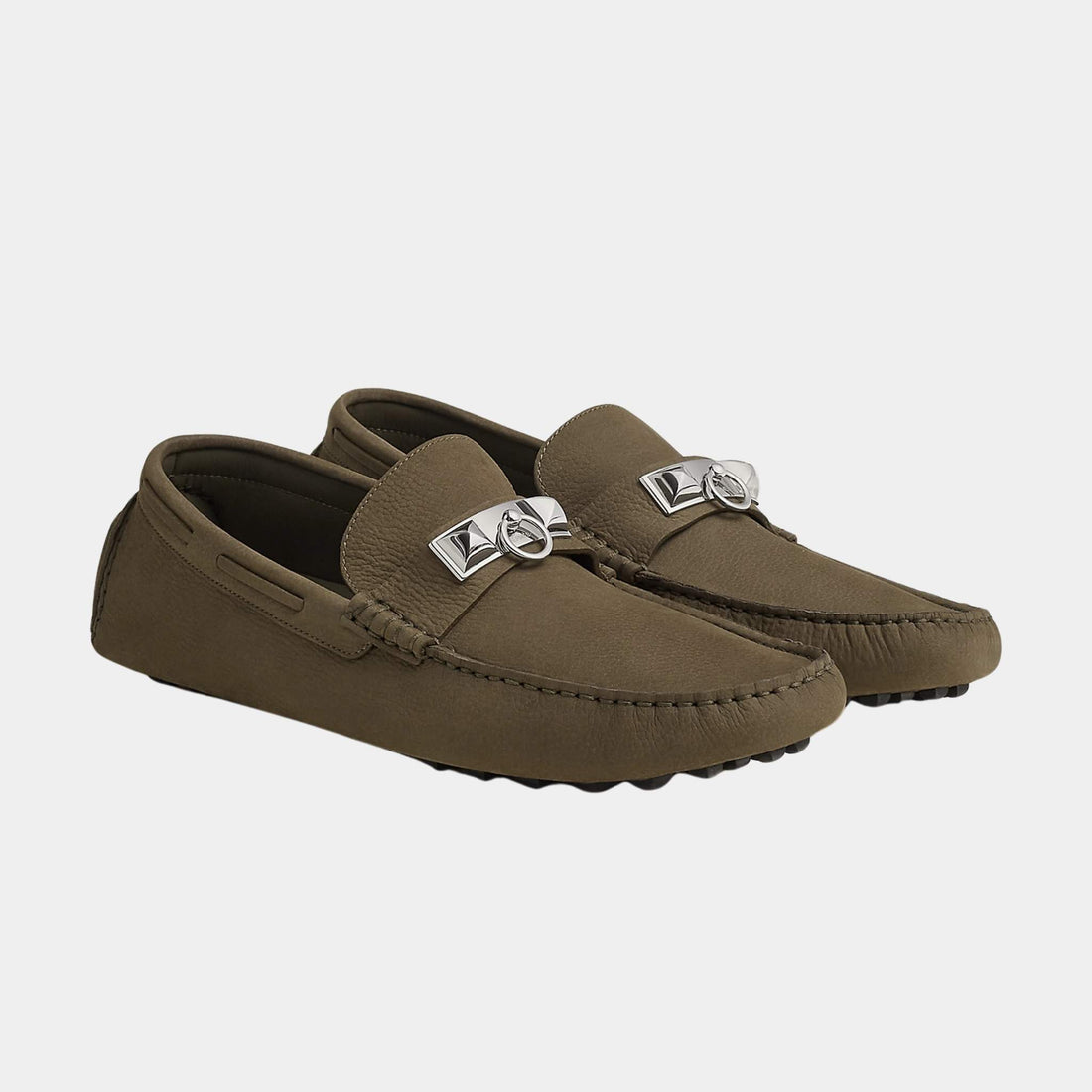 Hermes Irving Loafer Tanned Nubuck, Front