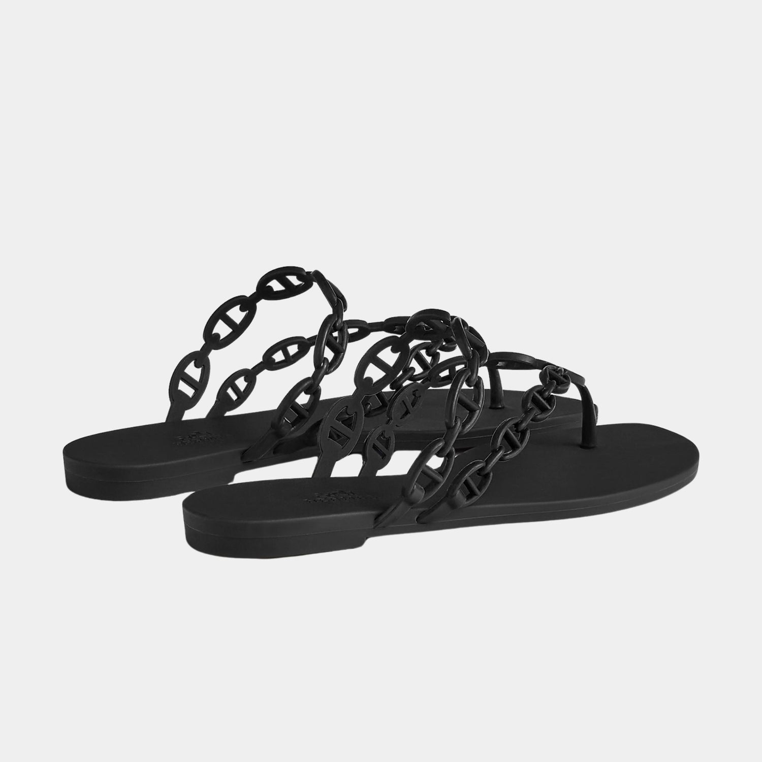 Hermes Island Sandals Waterproof TPU, Black, Back