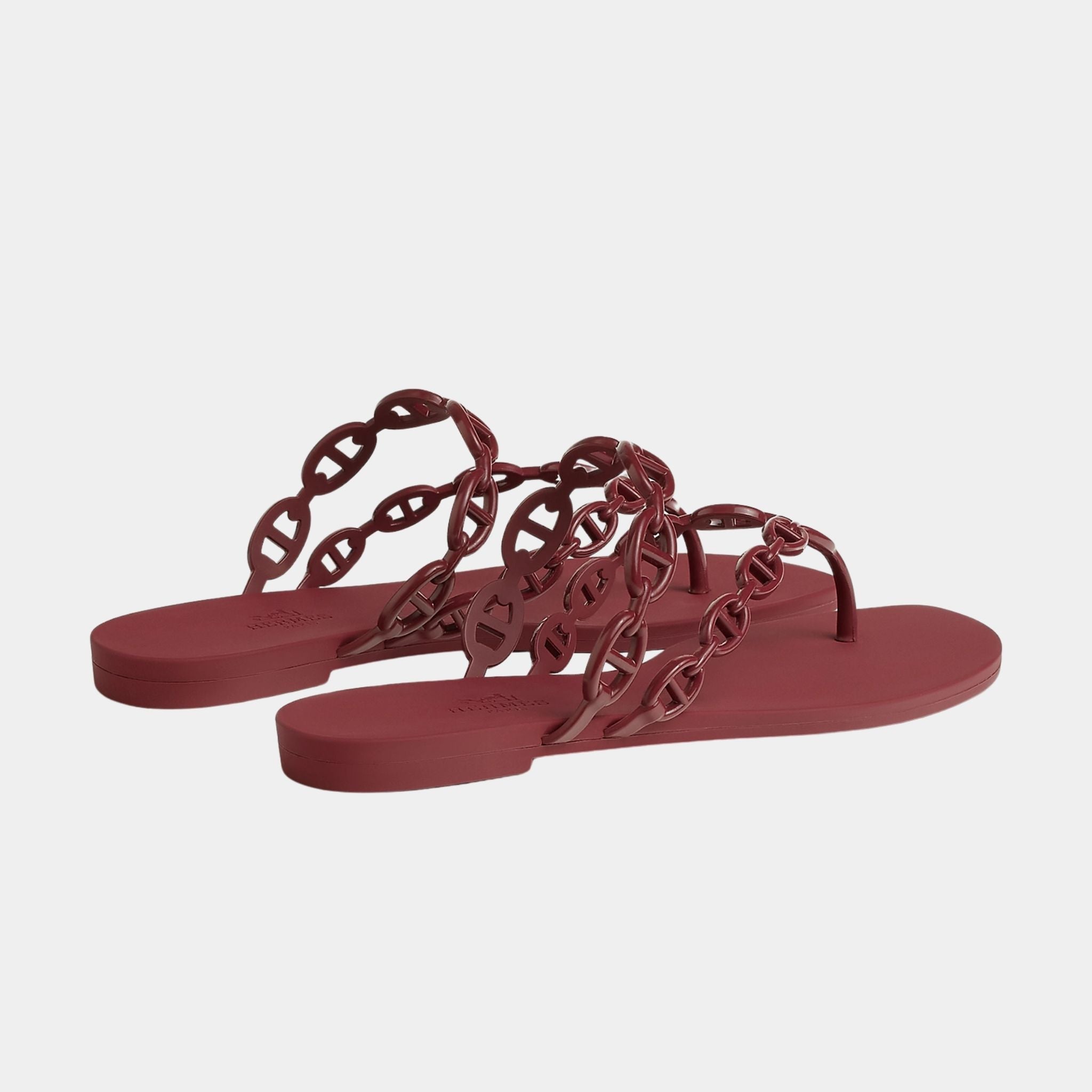 Hermes Island Sandals Waterproof TPU, Rouge H, Back