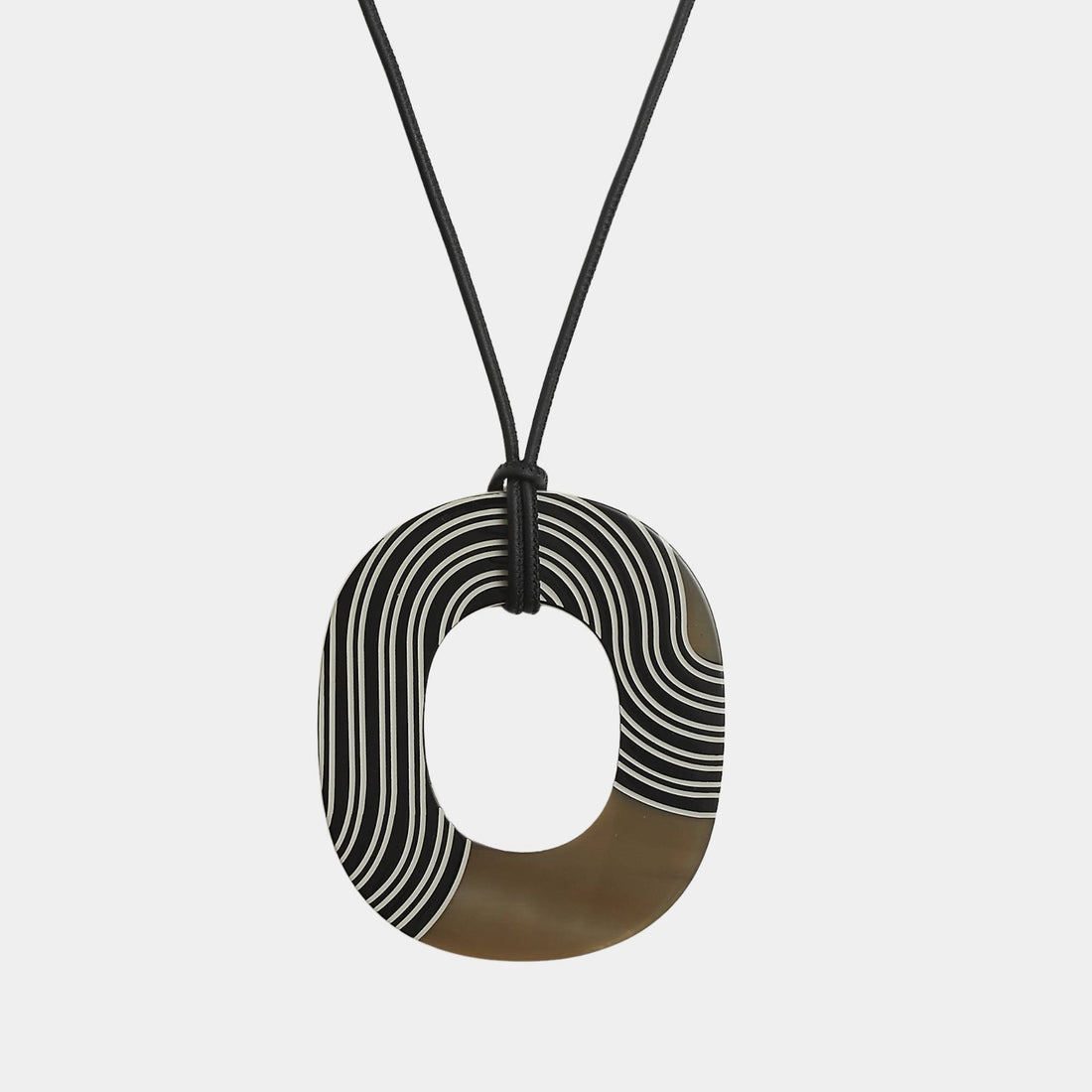 Hermes Isthme Pop Pendant Large Model, Gris Clair