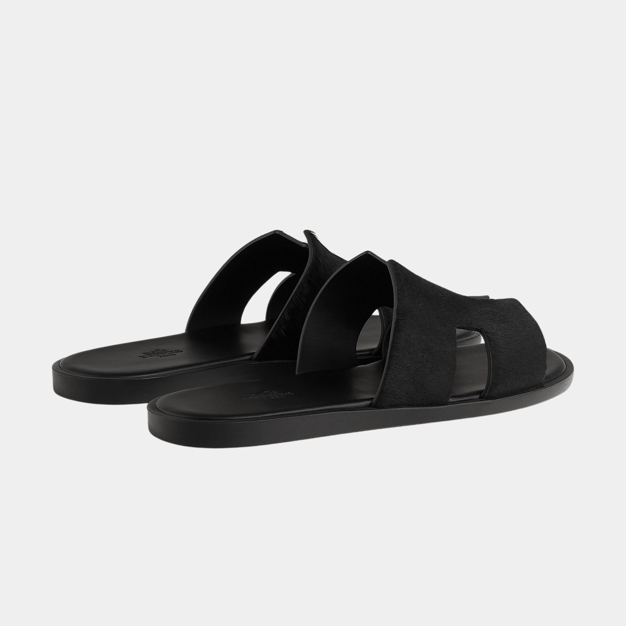 Hermes Izmir Sandals Moire Calfskin, Back