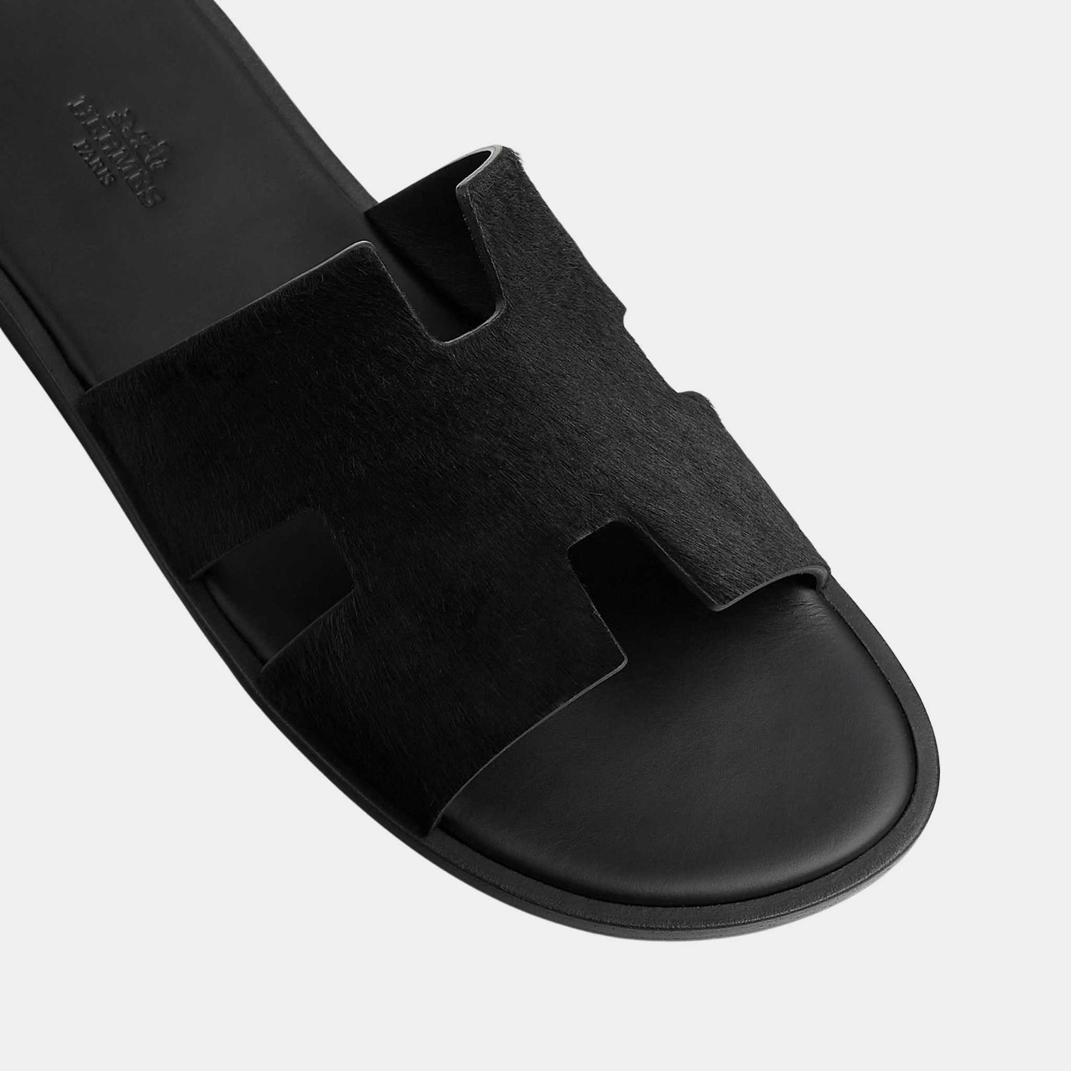 Hermes Izmir Sandals Moire Calfskin, Top