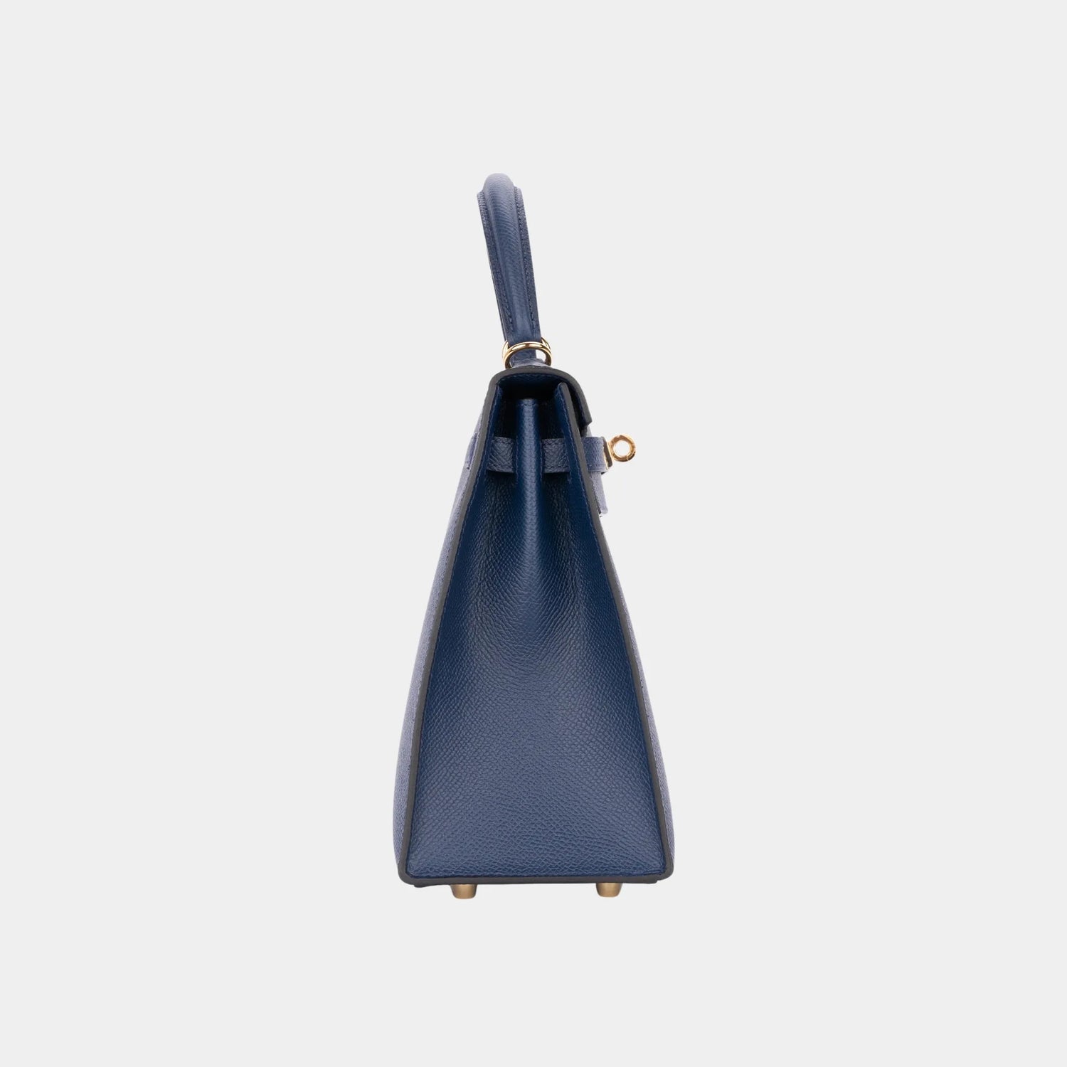 Hermes Kelly 25 Epsom Bleu Navy GHW, Side