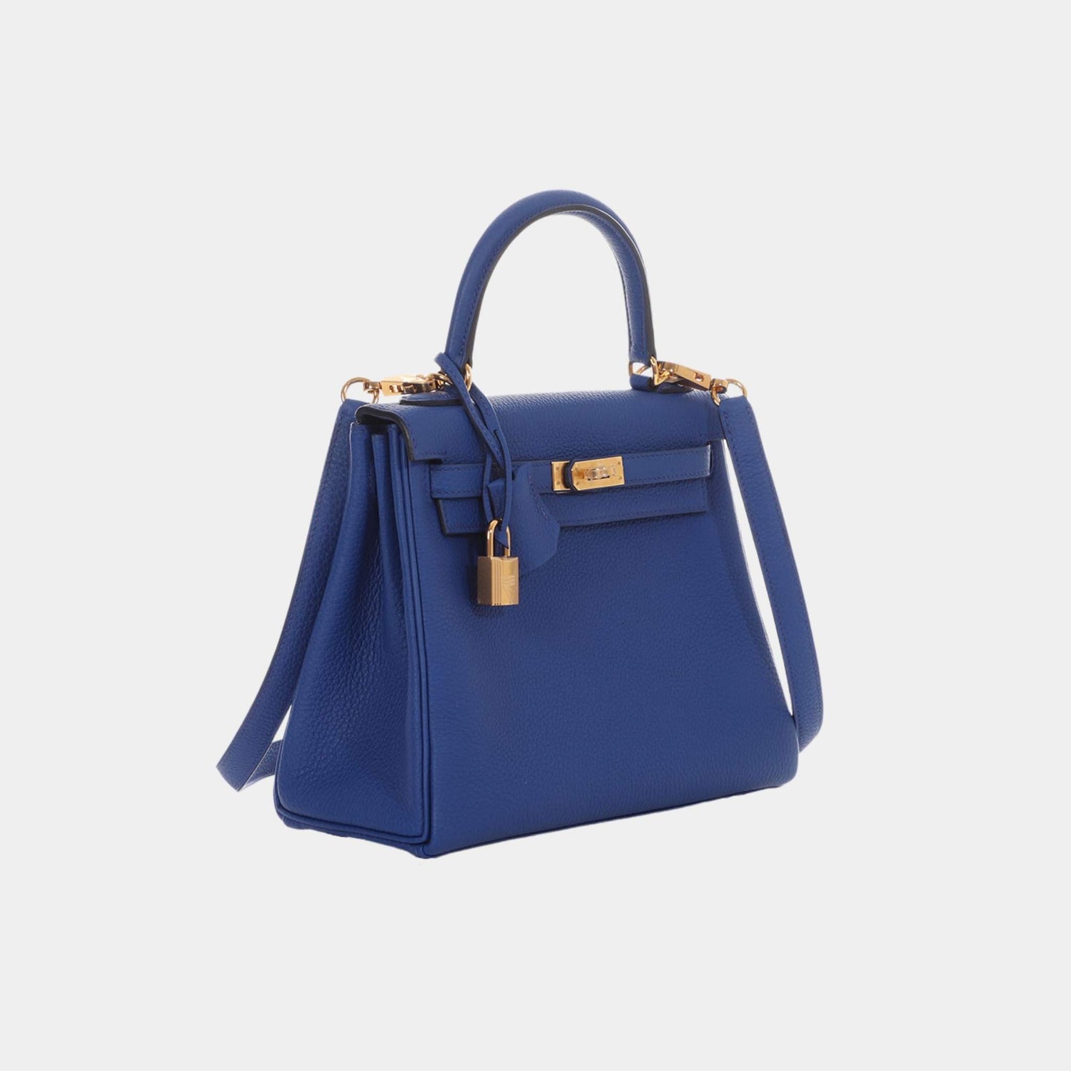 Hermes Kelly 25 Togo Bleu Royal GHW, Side