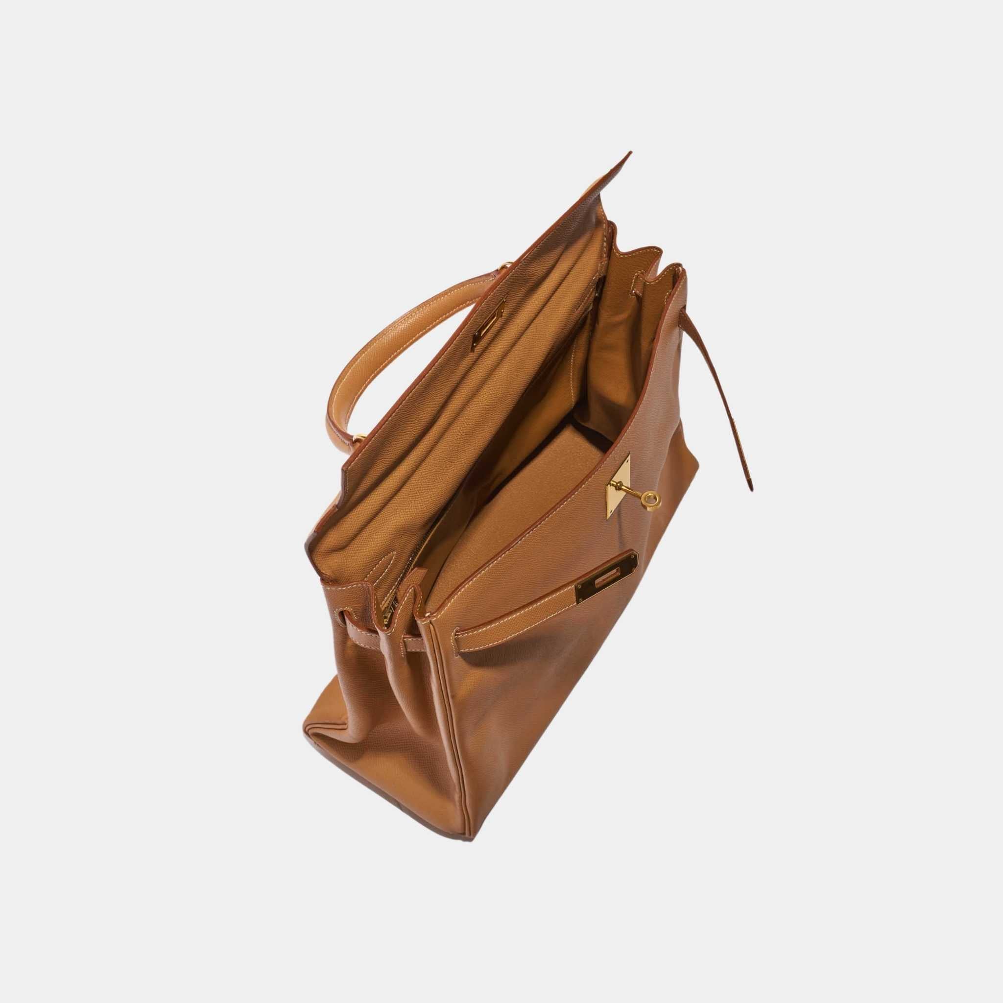 Hermes Kelly 35 Epsom Gold GHW, Top