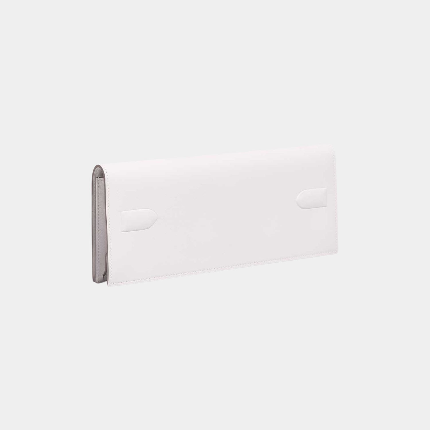 Hermes Kelly Cut Shadow Clutch Swift New White, Back