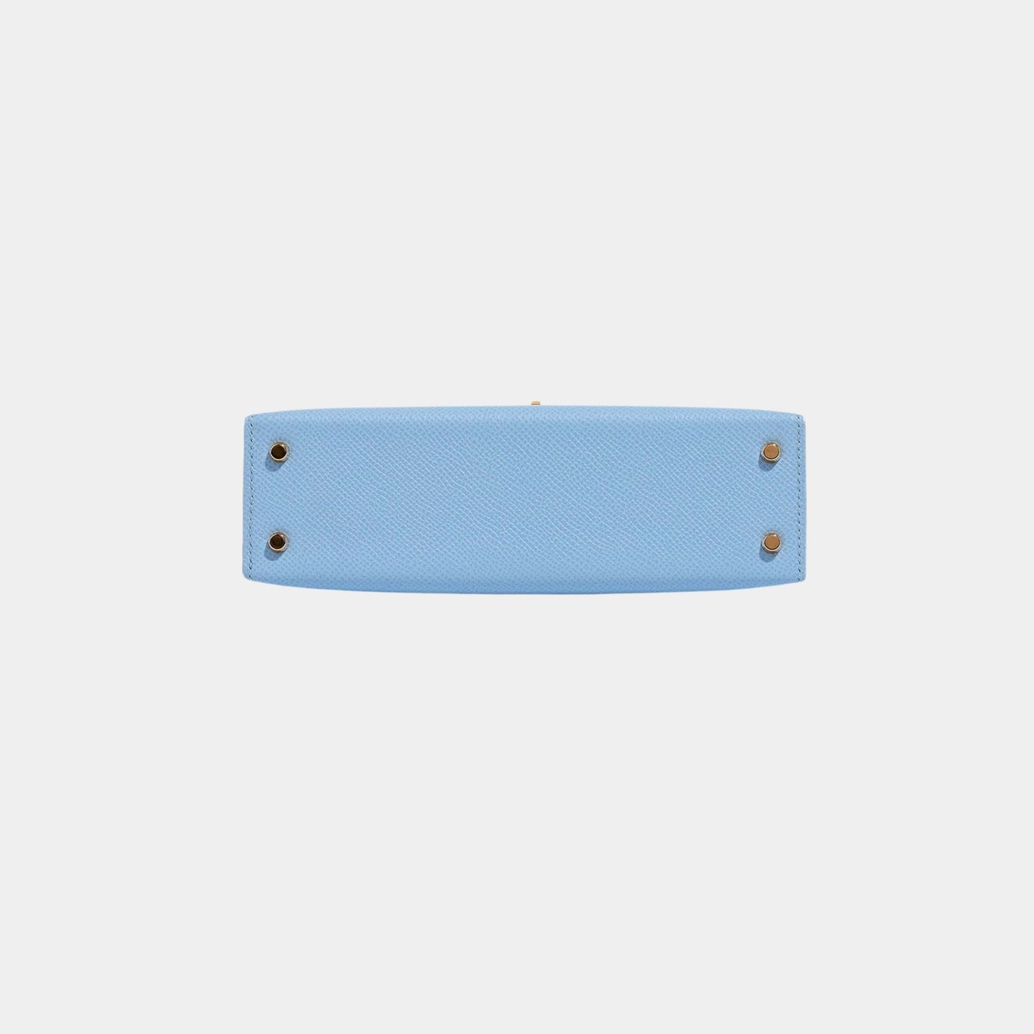 Hermes Kelly Mini II 20 Epsom Blue Celeste GHW, Bottom