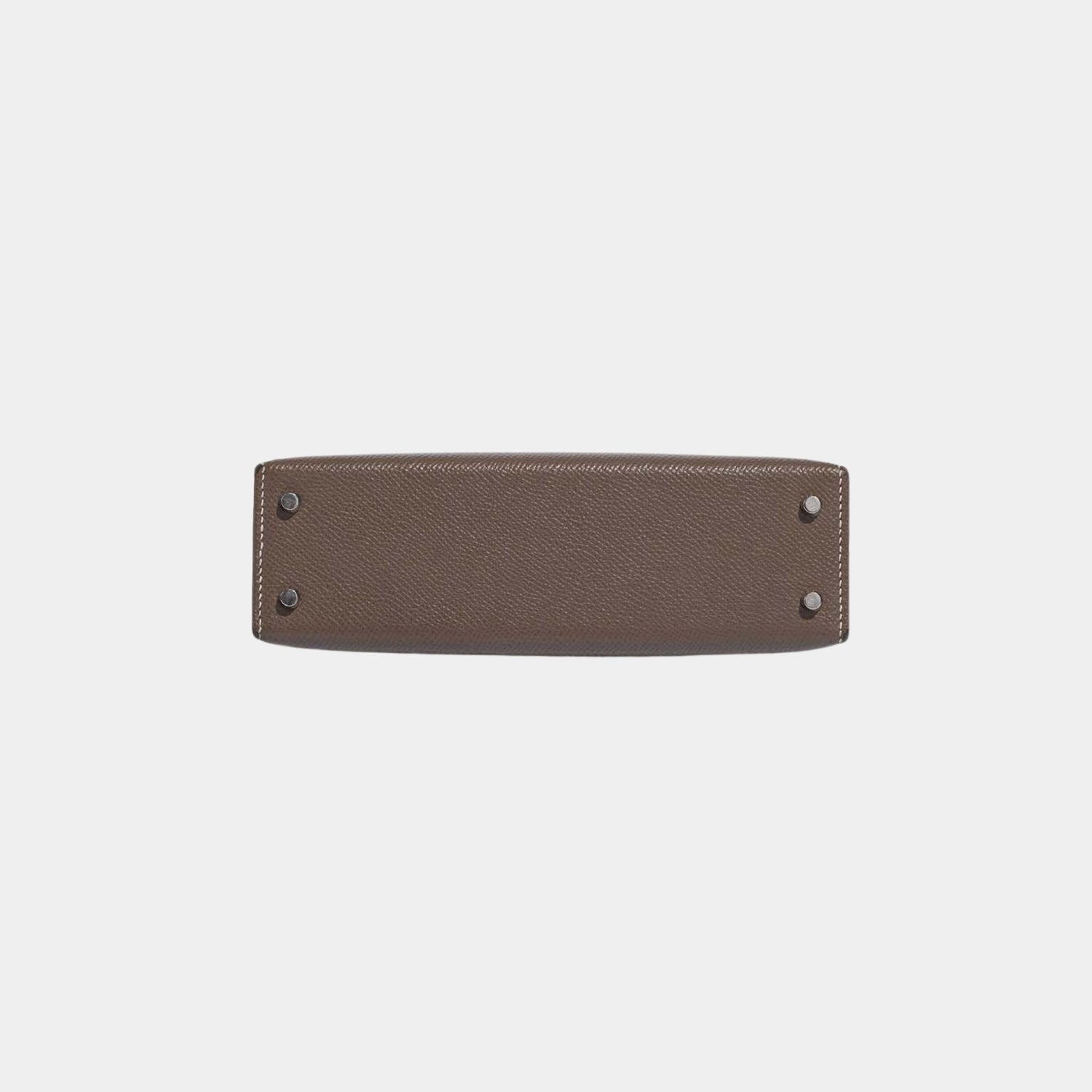 Hermes Kelly Mini II 20 Epsom Etoupe PHW, Bottom