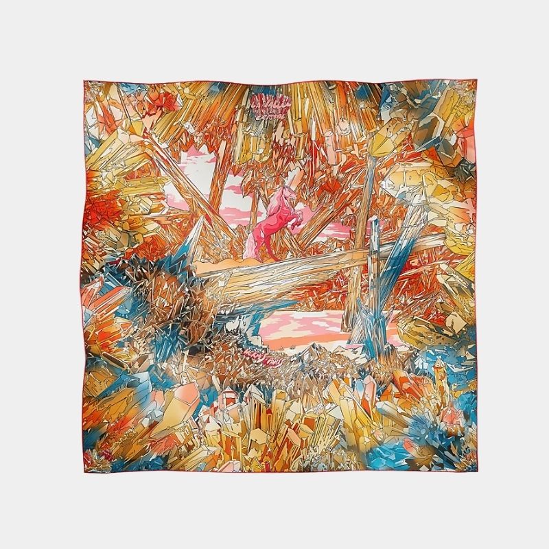 La Vallee de Cristal scarf 90