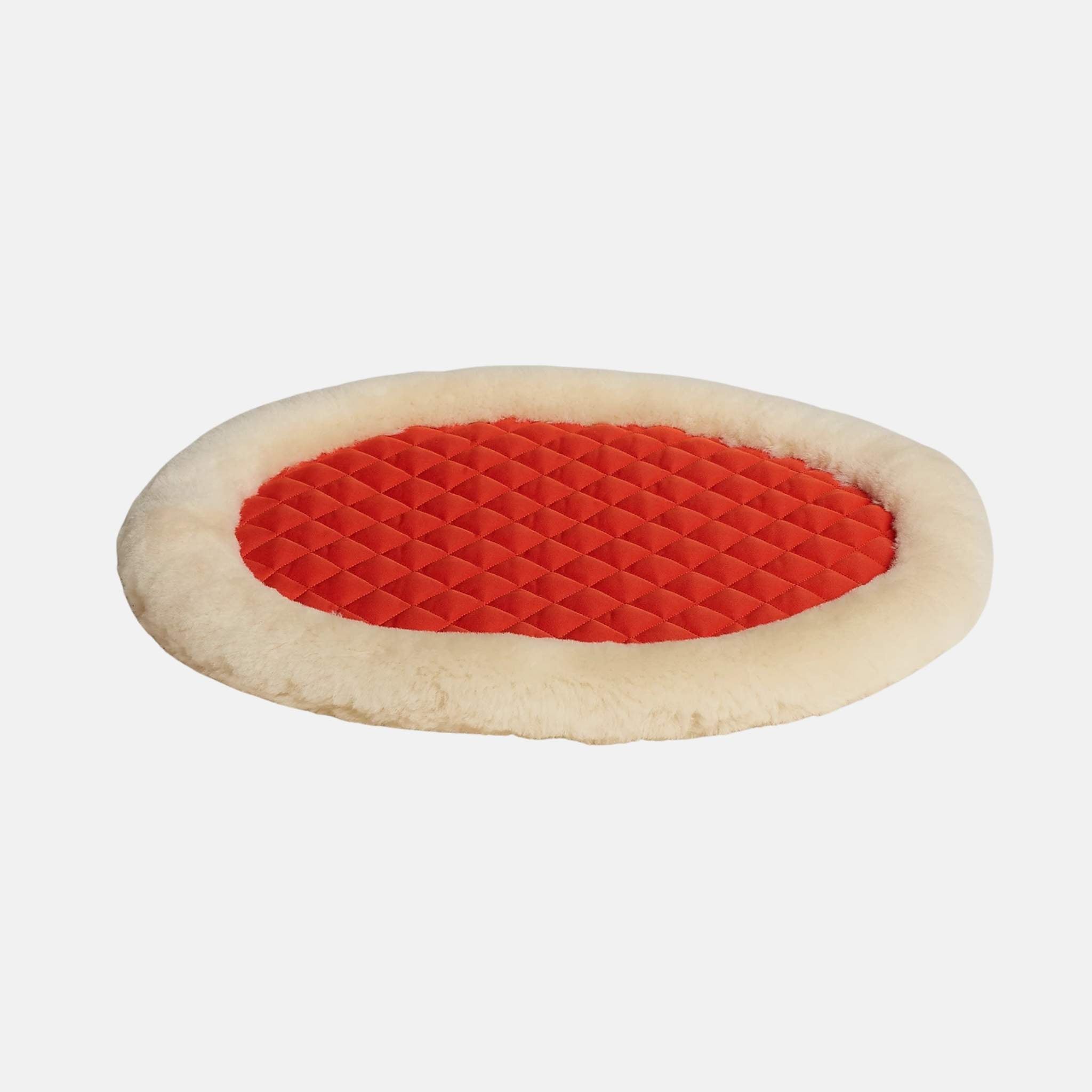 Hermes Luxury Dog Bed Small Model, Feu