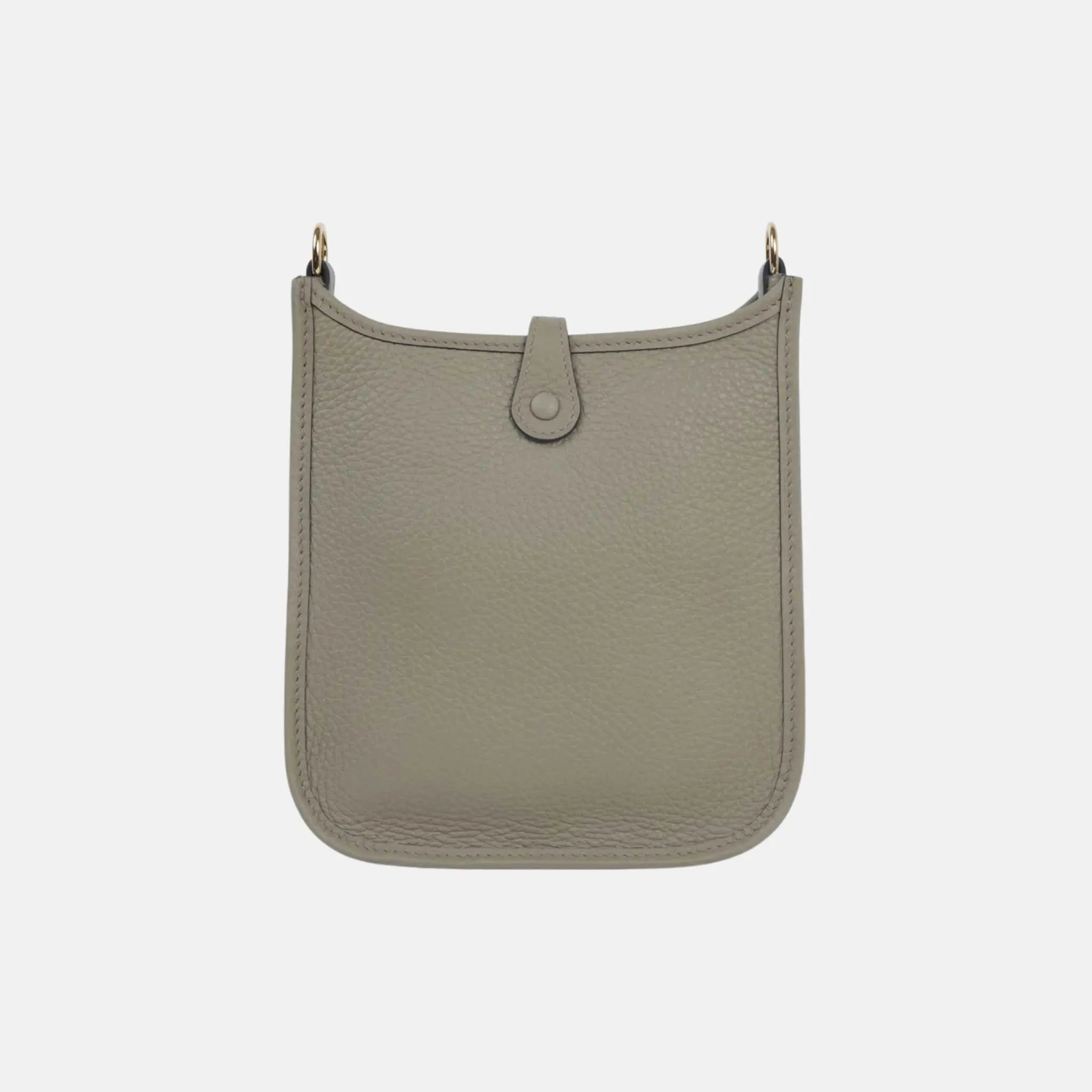 Hermes Mini Evelyne TPM Amazone 112 Clemence Beige Marfa GHW, Back