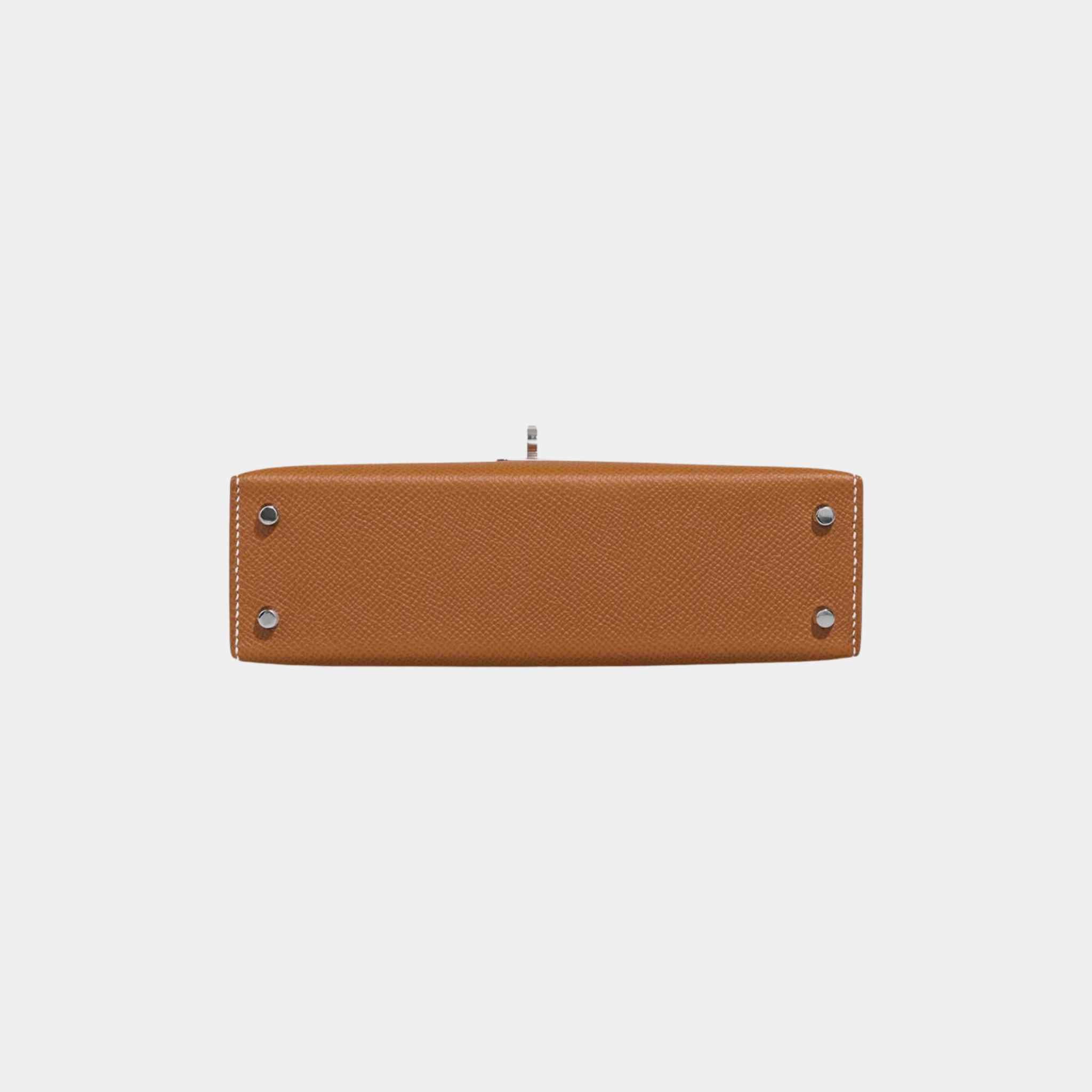 Hermes Mini Kelly Gold PHW, Bottom,