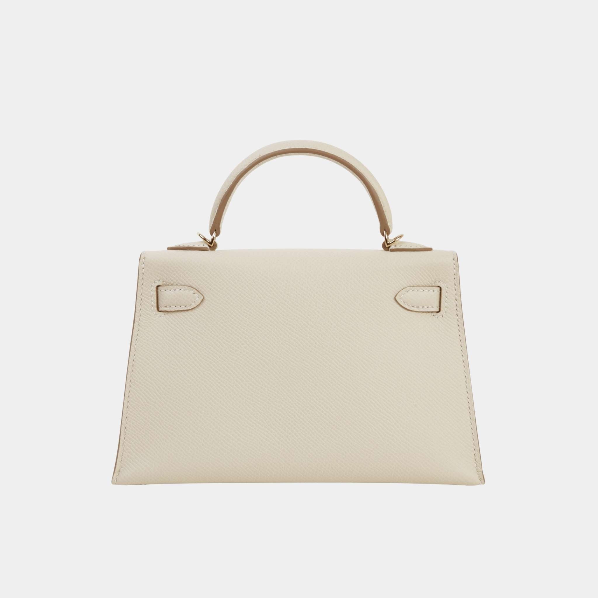 Hermes Mini Kelly II Epsom Craie PBHW, Back