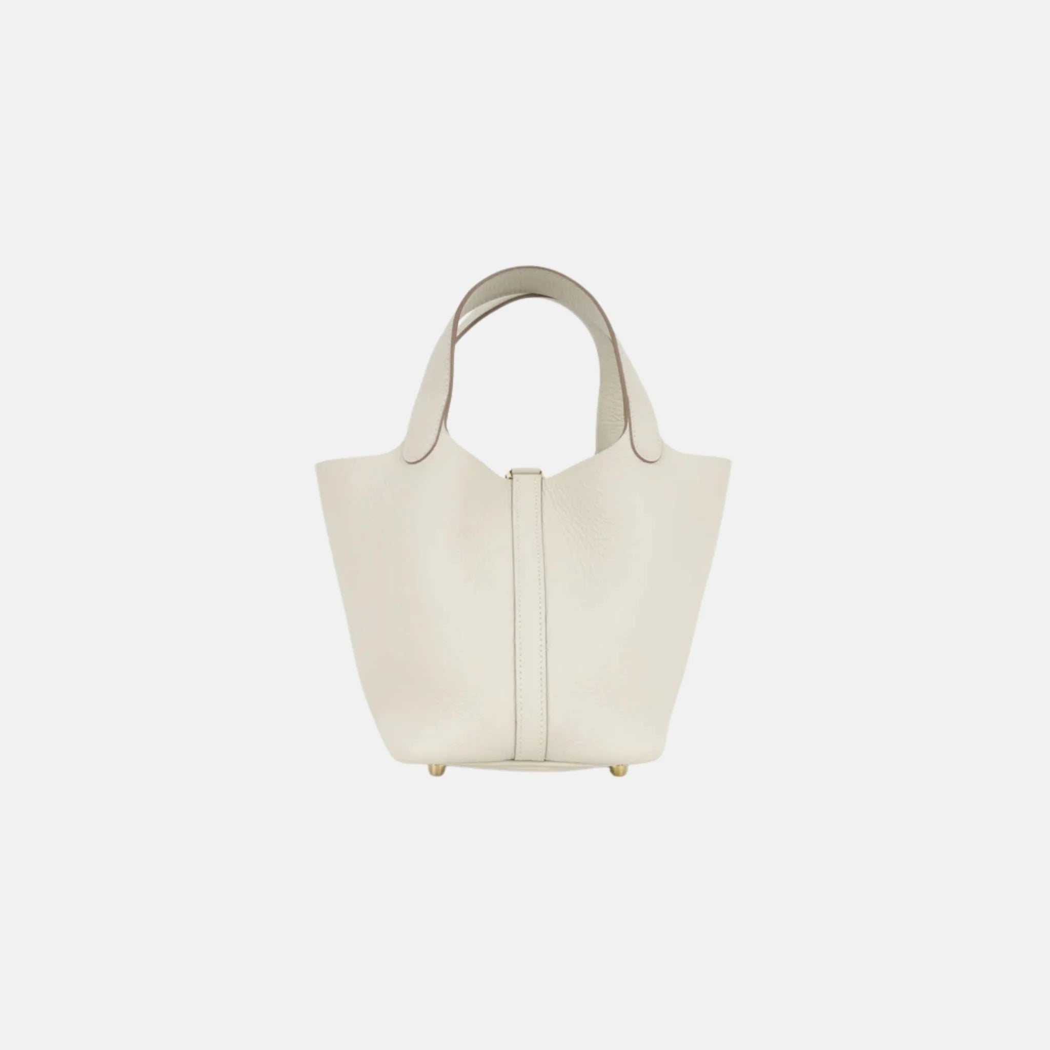 Hermes Picotin 18 Craie Clemence Leather GHW, Back