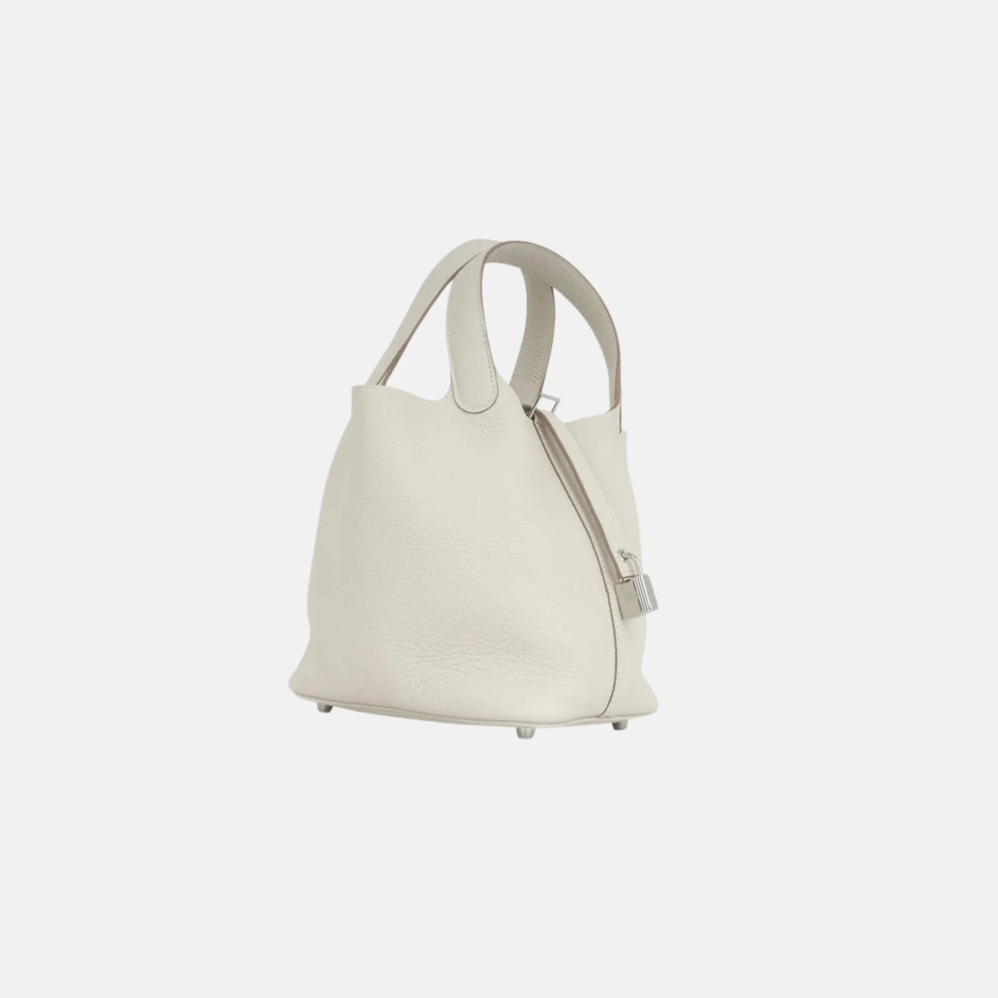 Hermes Picotin 18 Craie Clemence Leather PHW, Side