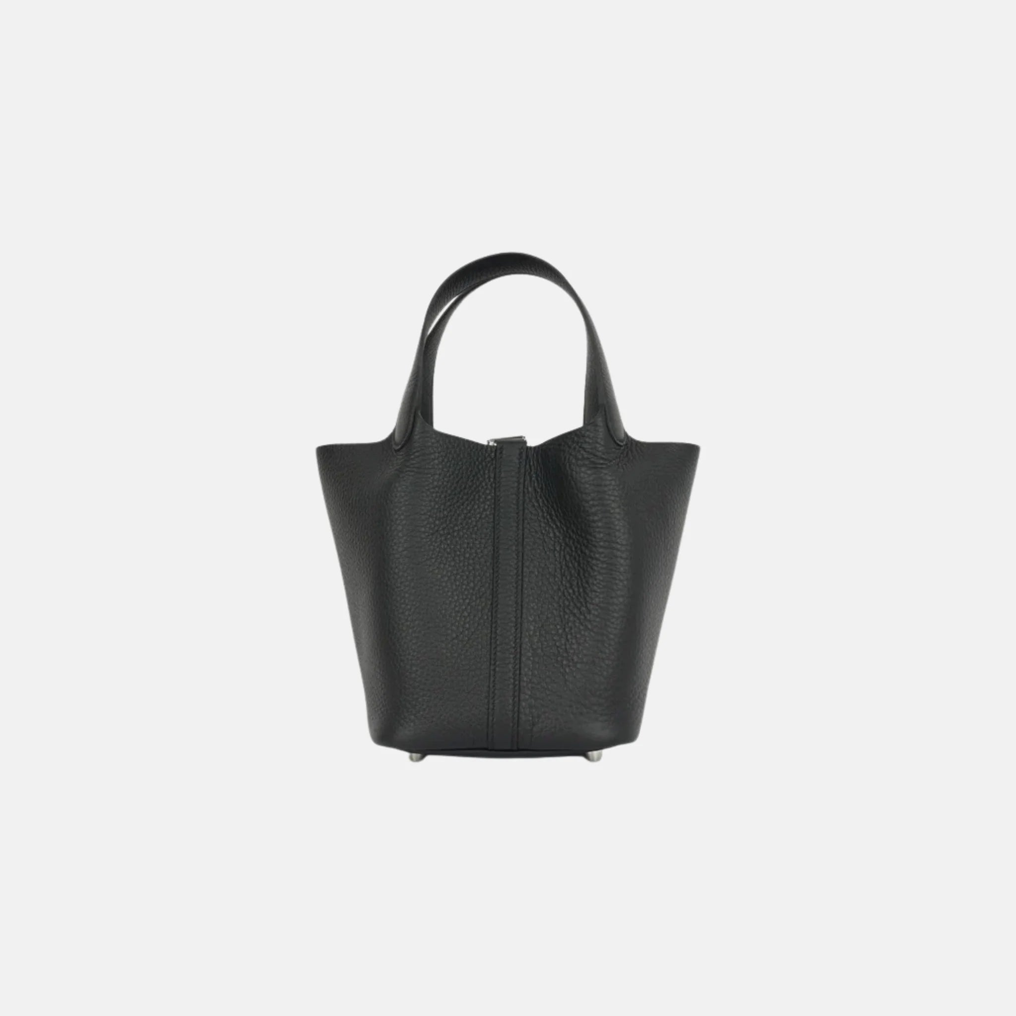 Hermes Picotin 18 Noir Clemence Leather PHW, Back