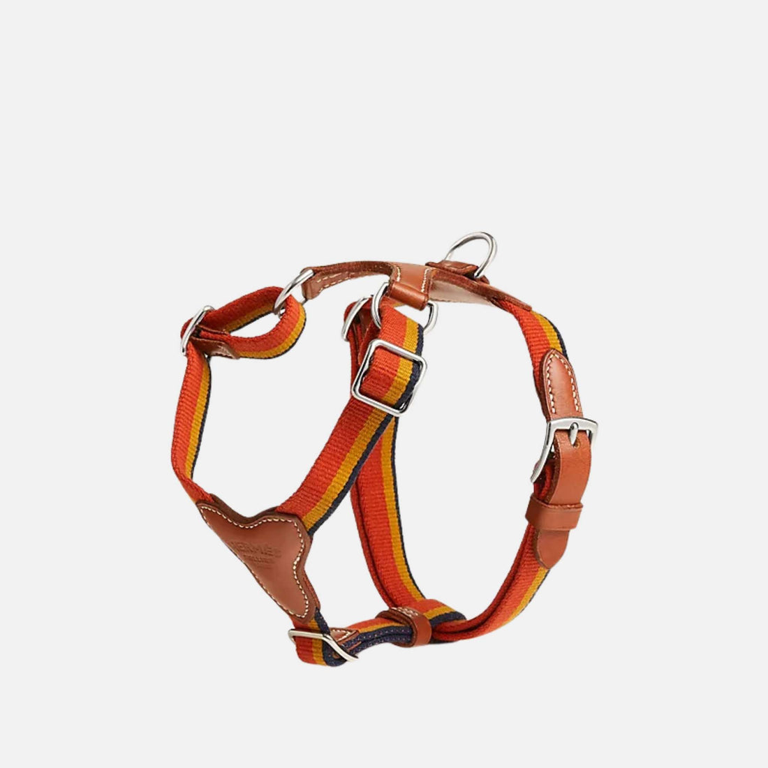 Hermes Rocabar Luxury Dog Harness, Dark Irish