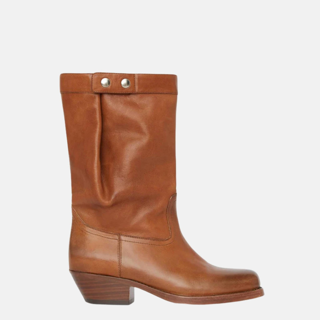 Isabel Marant Ademe Biker Style Leather Boots, Side
