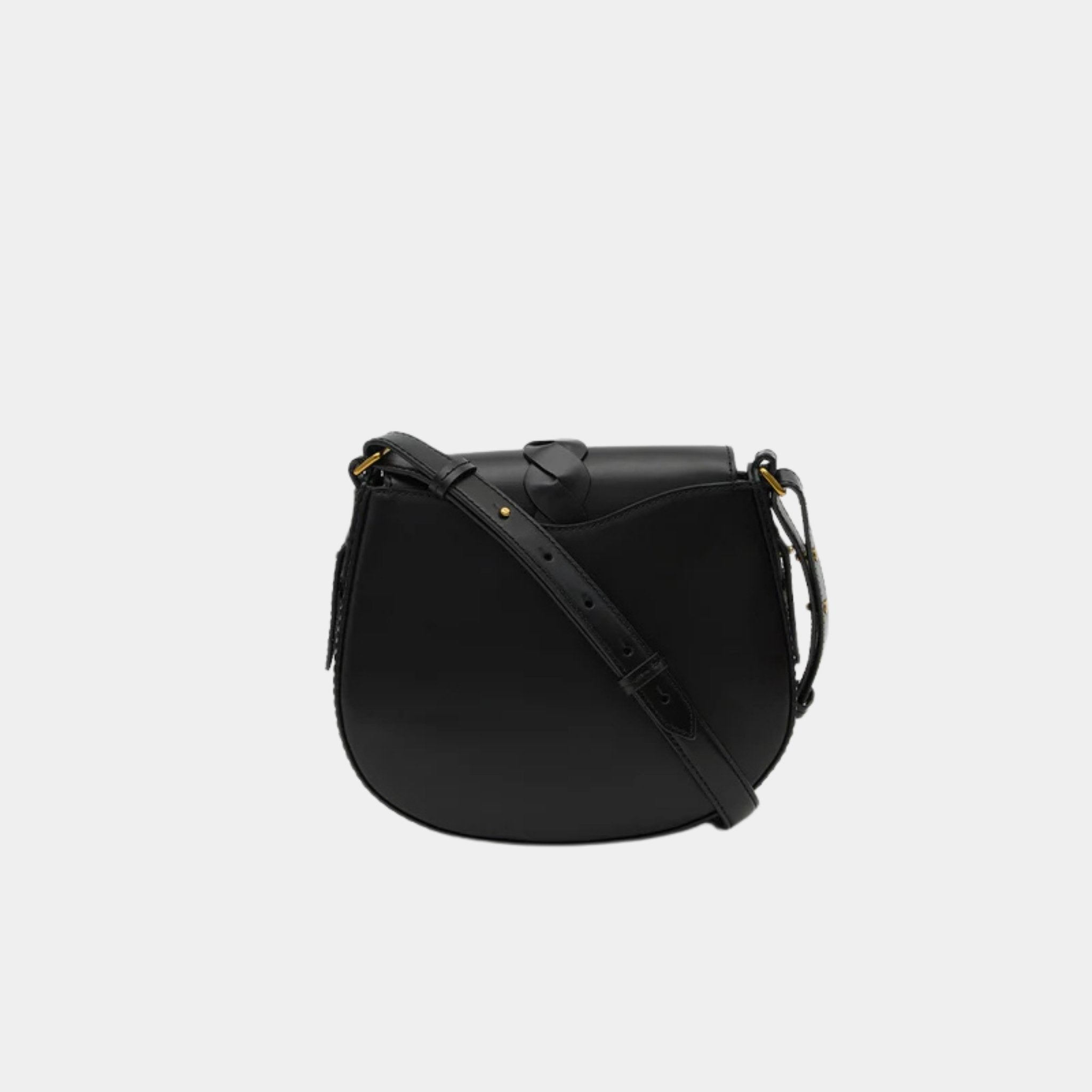 Isabel Marant Altay Small Leather Shoulder Bag, Black, Back