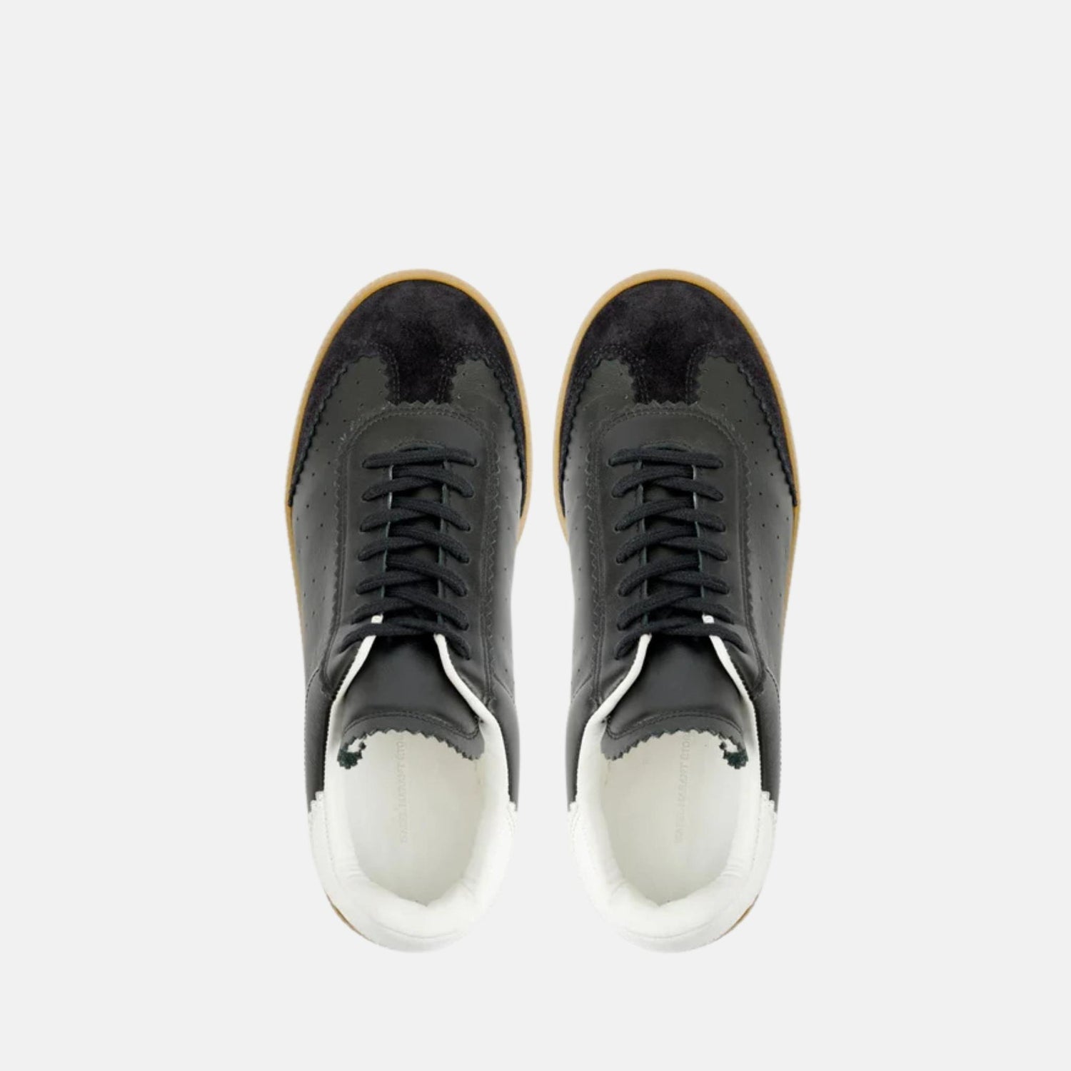 Isabel Marant Bryce Low Top Sneakers With Front Lace Up Fastening, Black, Top
