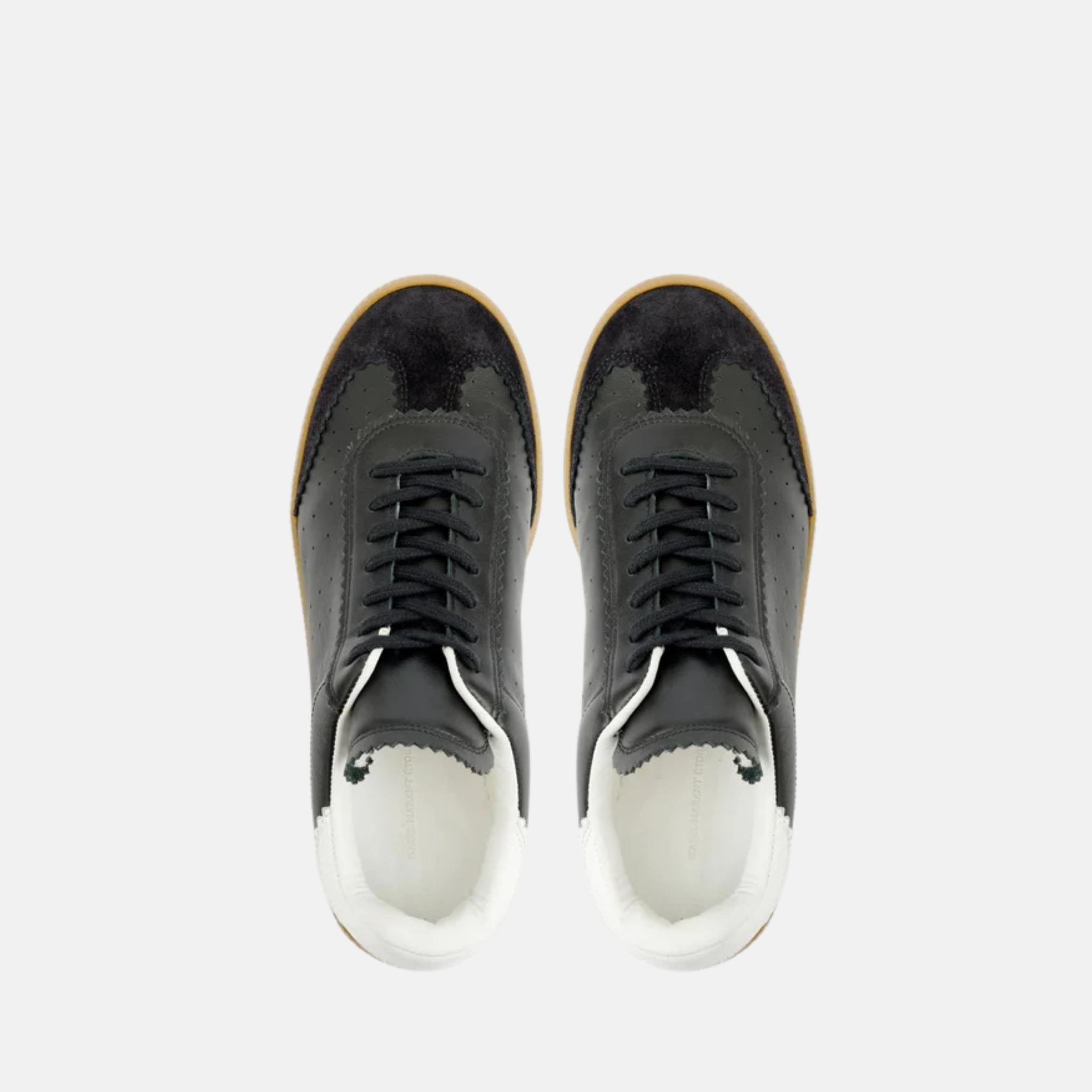 Isabel Marant Bryce Low Top Sneakers With Front Lace Up Fastening, Black, Top