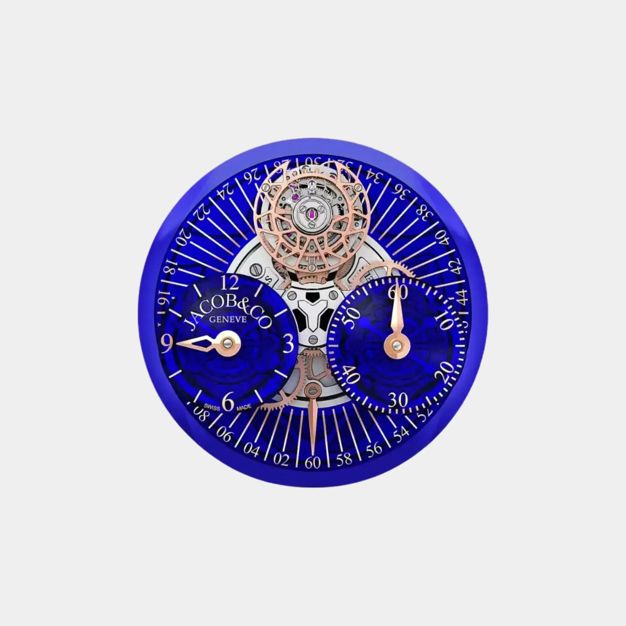 Jacob & Co Astronomia Regulator Blue Rose Gold, Dial